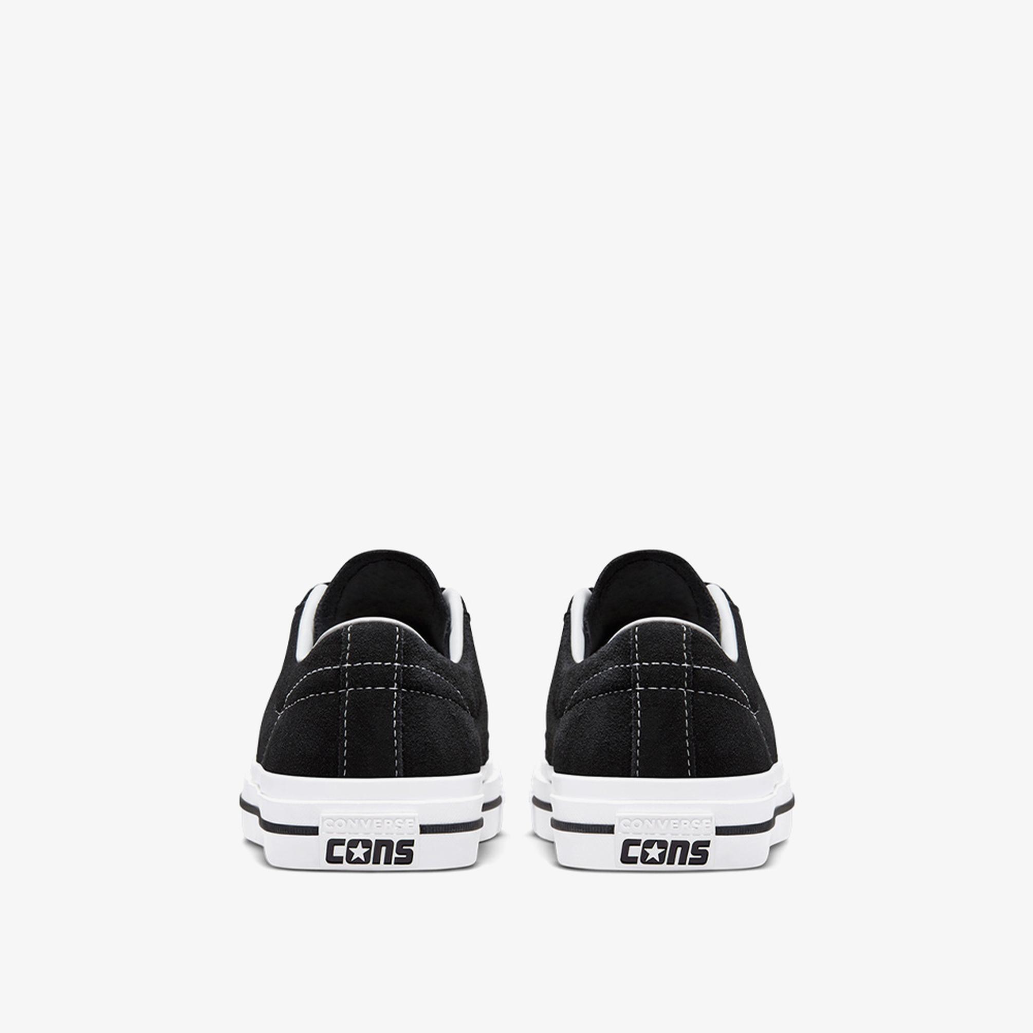  Converse One Star Pro Low Unisex Siyah Deri Sneaker
