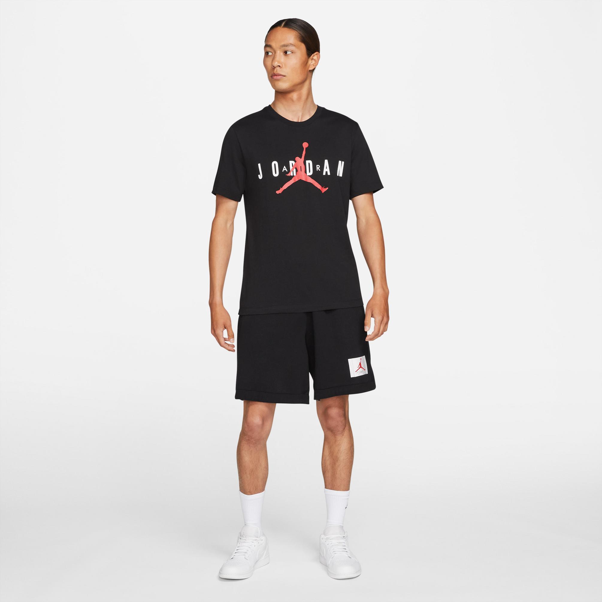  Jordan Air Wordmark Erkek Siyah T-shirt