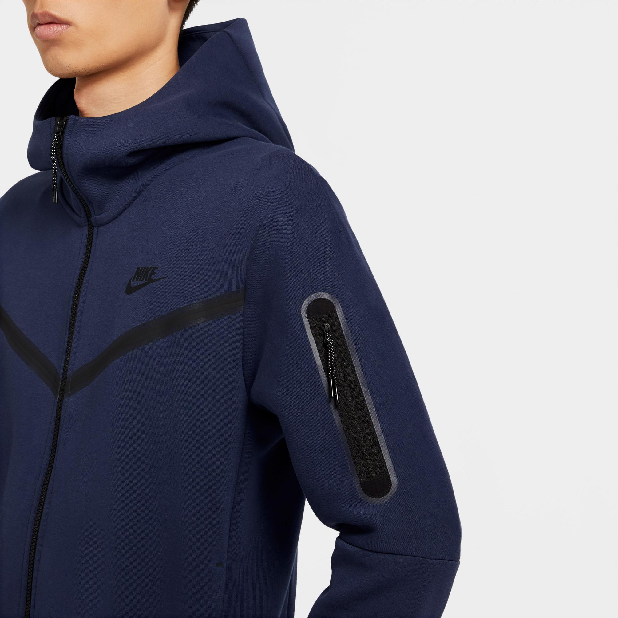  Nike Tech Fleece Erkek Mavi Ceket