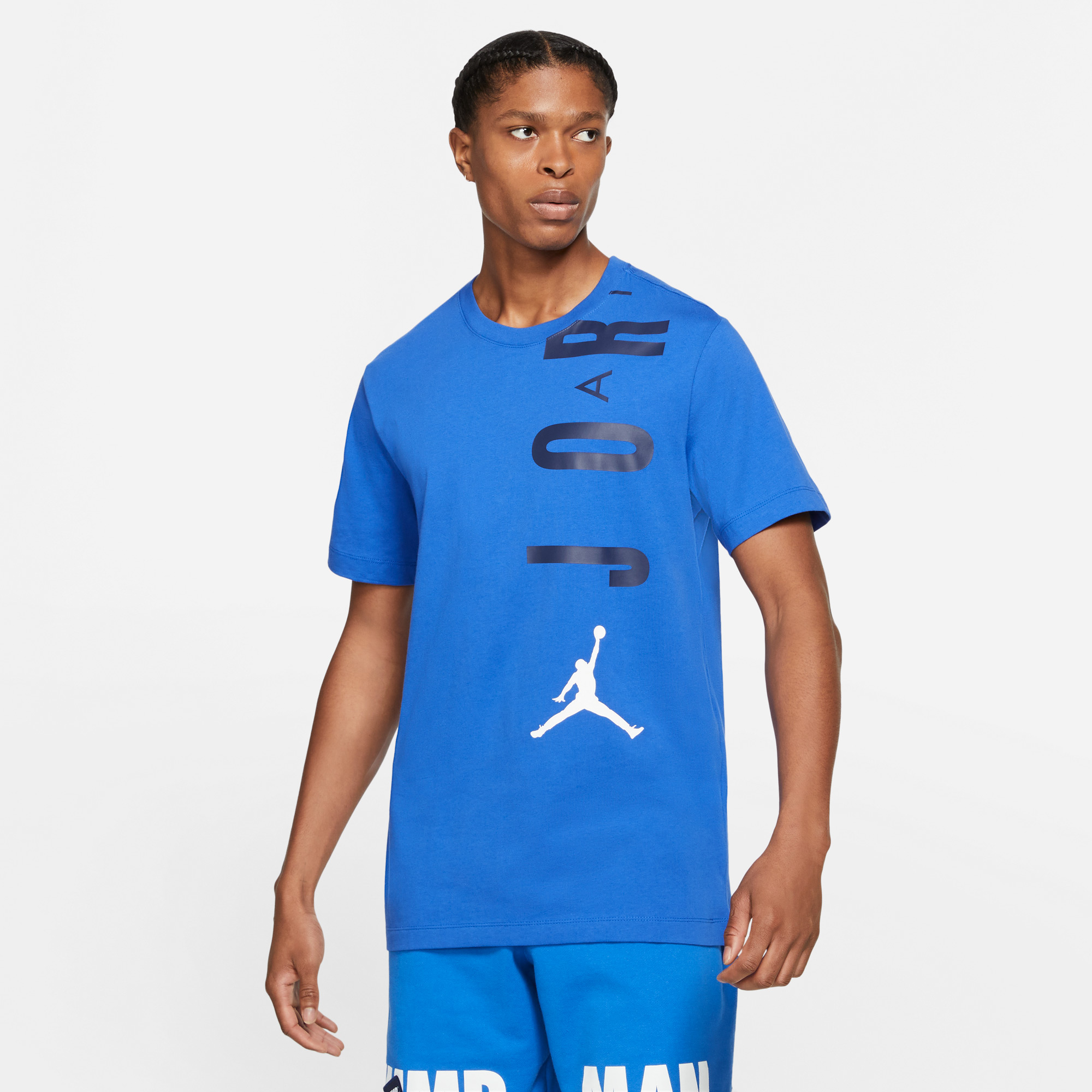 Jordan Air Stretch Erkek Mavi T-shirt