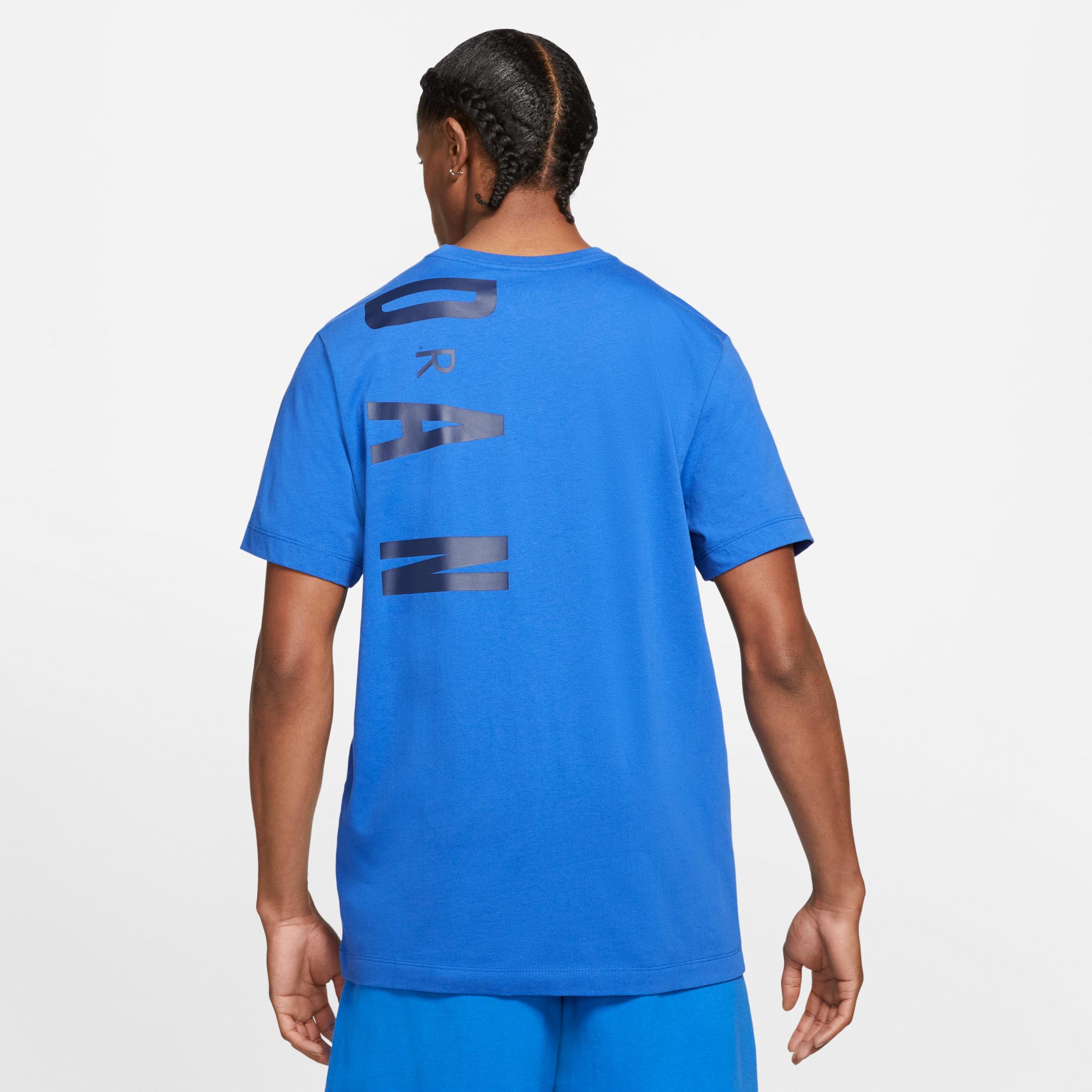 Jordan Air Stretch Erkek Mavi T-shirt