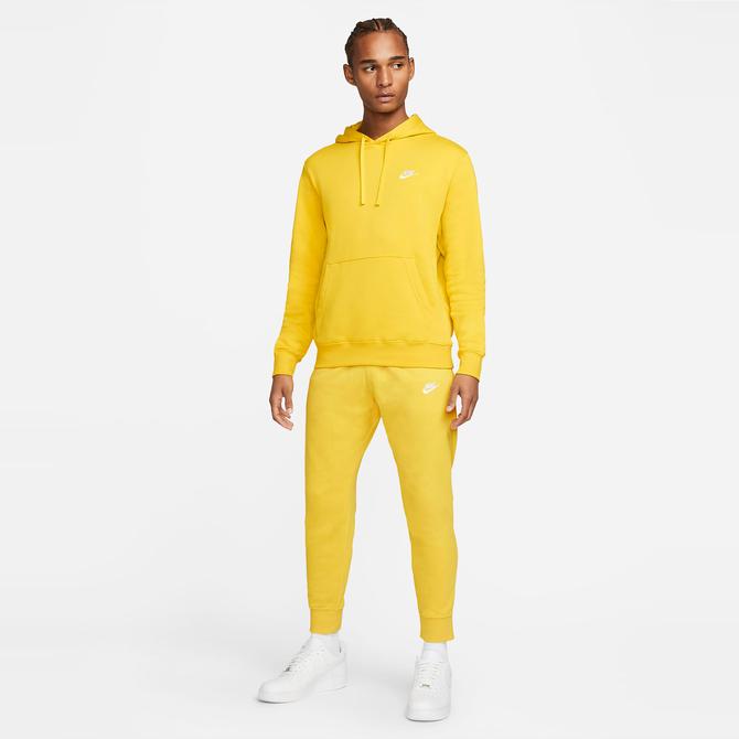  Nike Sportswear Club Fleece Erkek Sarı Kapüşonlu Sweatshirt