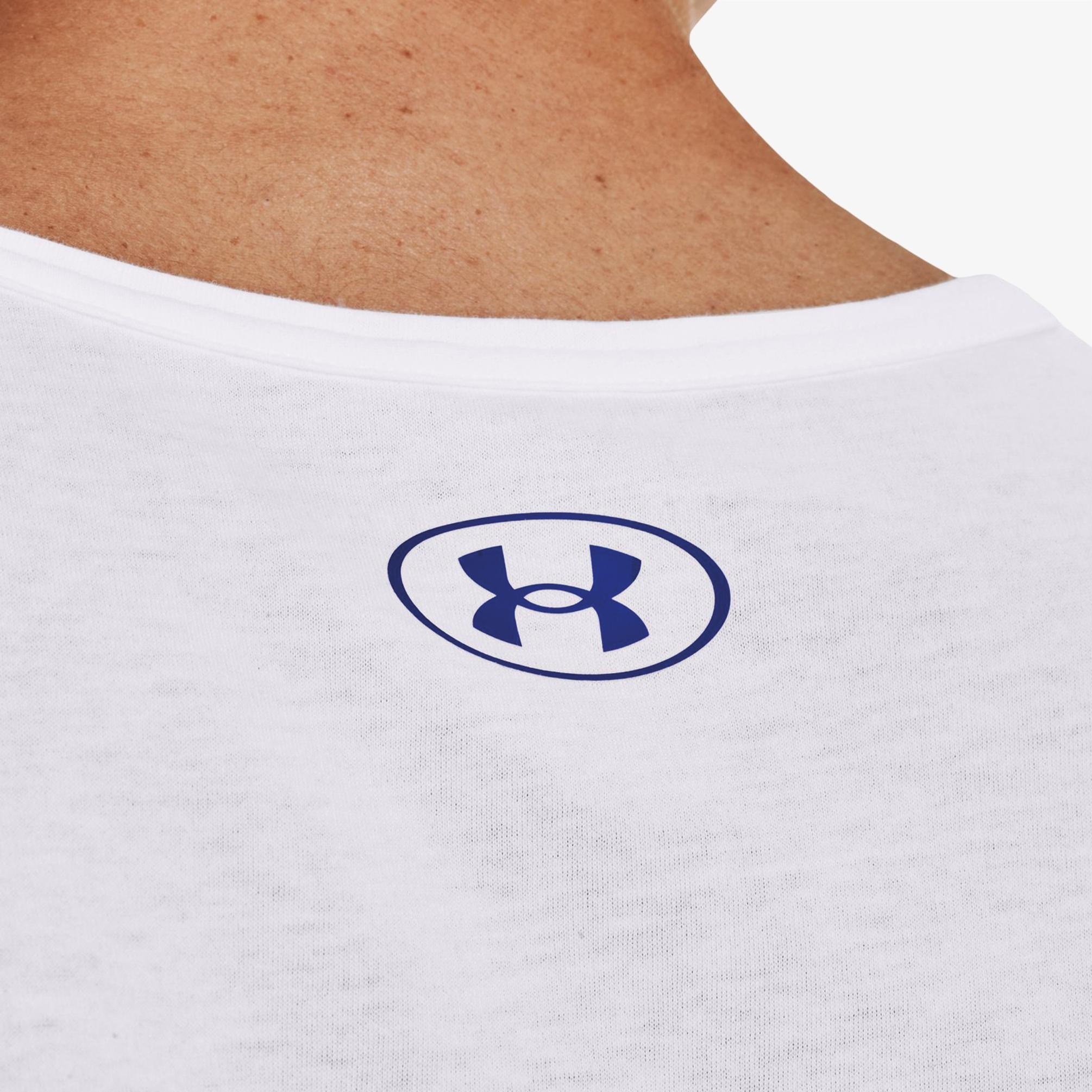  Under Armour Sportstyle Logo Erkek Beyaz T-Shirt