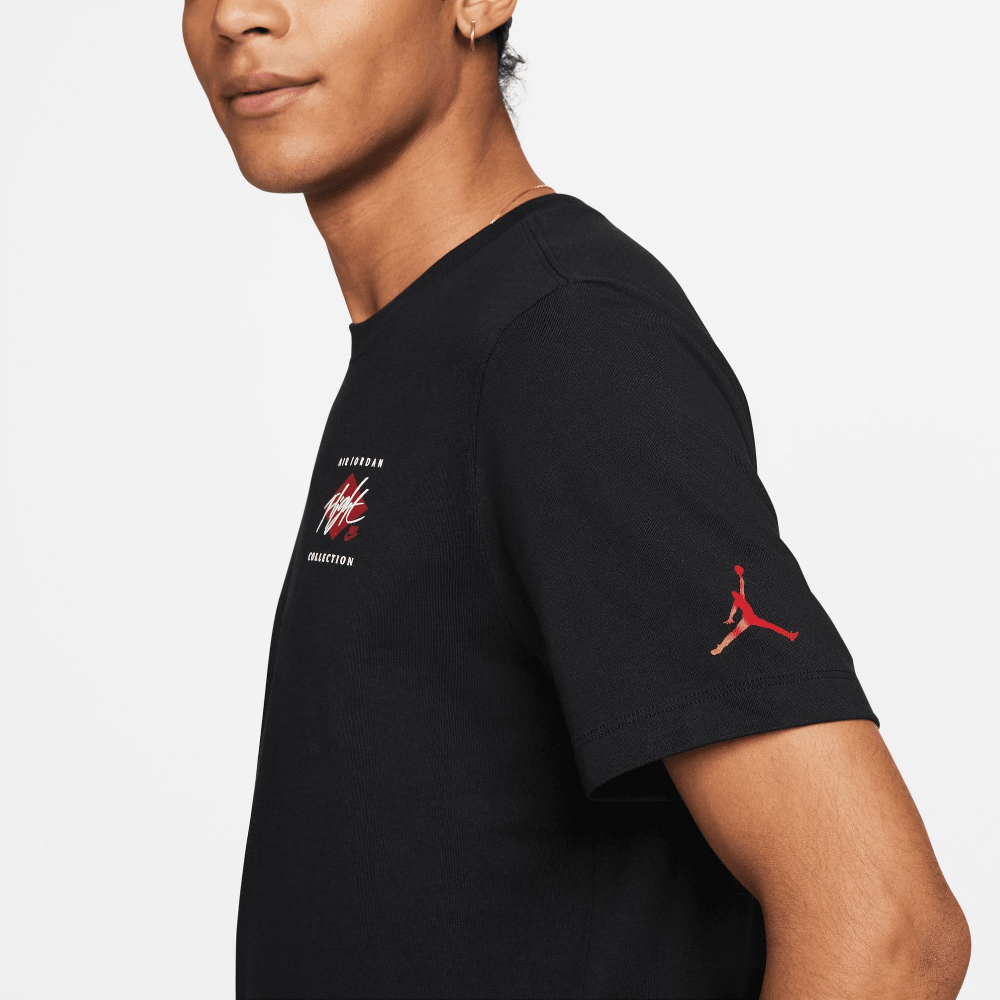  Jordan Flt Essential Air Gfx Crew Erkek Siyah T-Shirt