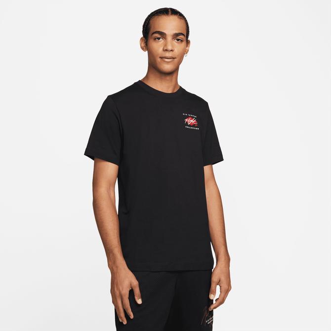  Jordan Flt Essential Air Gfx Crew Erkek Siyah T-Shirt