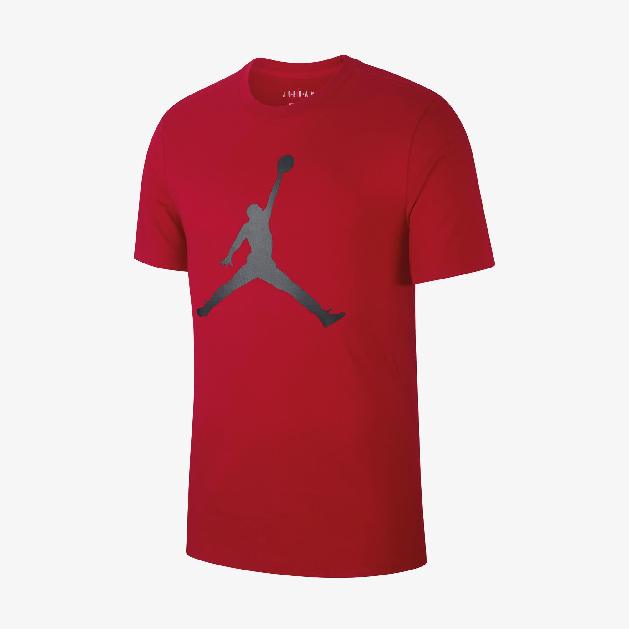  Jordan Jumpman Crew Erkek Kırmızı T-Shirt