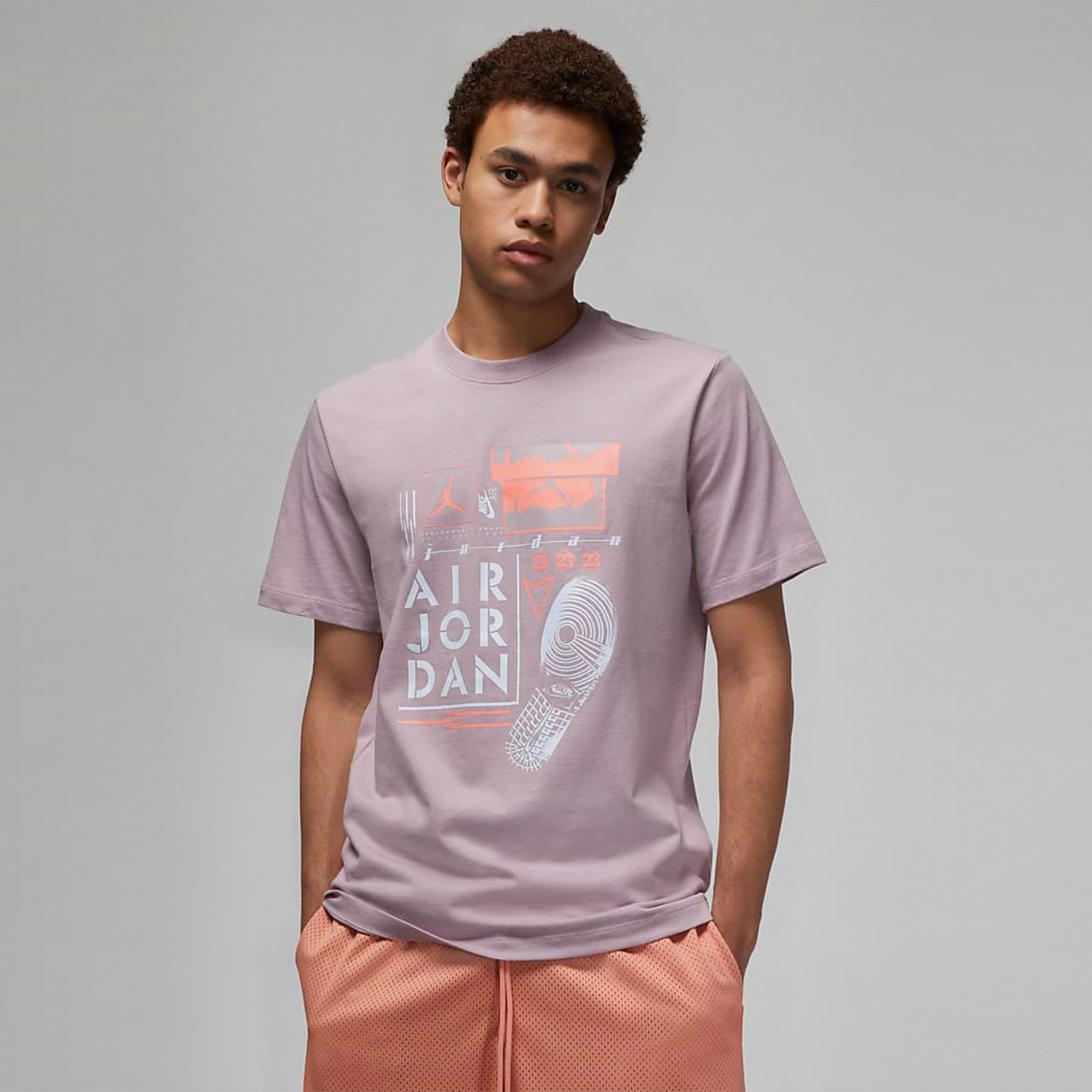 Jordan Brand GFX Erkek Mor T-Shirt