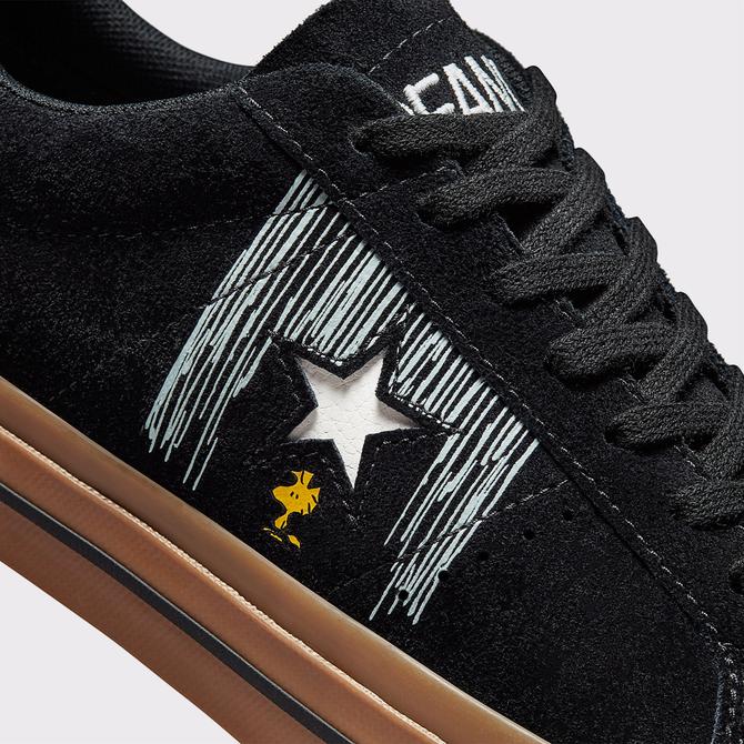  Converse x Peanuts One Star Erkek Siyah Sneaker