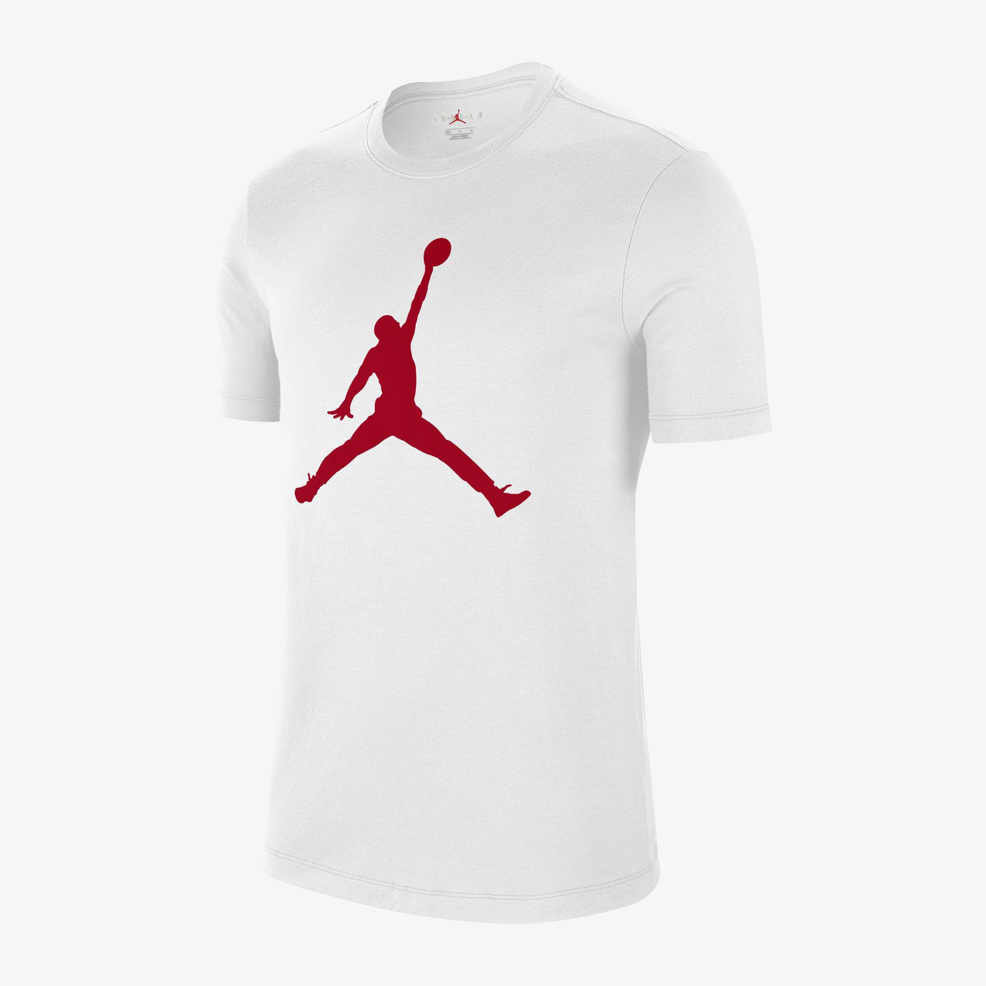  Jordan Jumpman Crew Erkek Beyaz T-Shirt