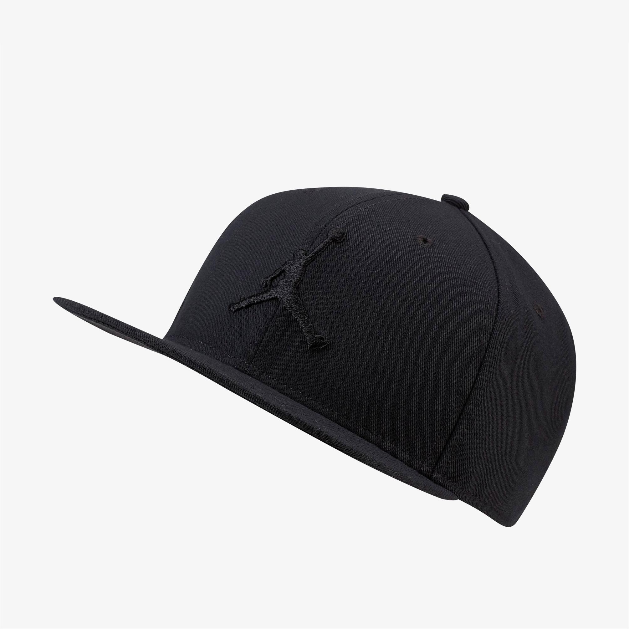  Jordan Pro Jumpman Snapback Unisex Siyah Şapka
