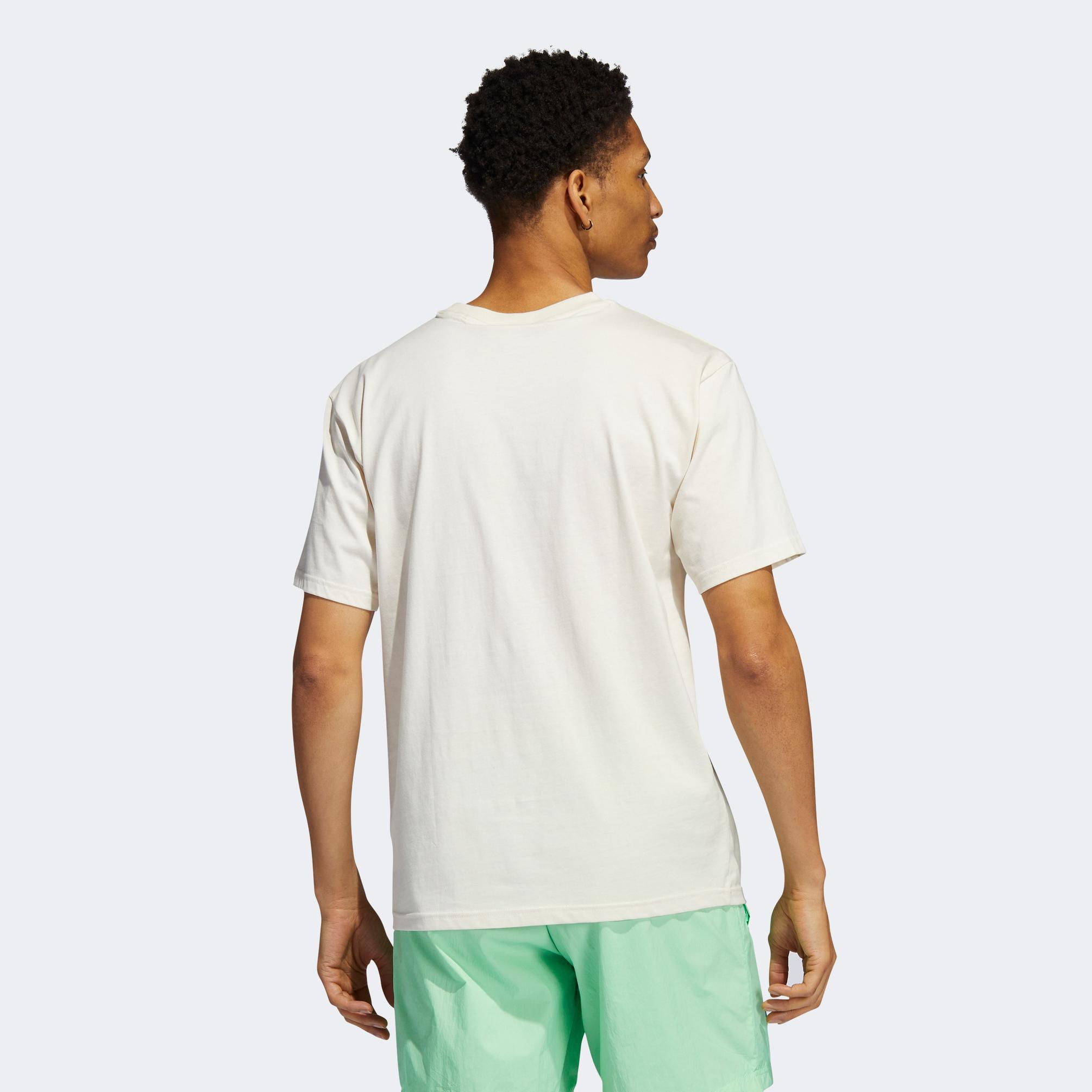  adidas Trefoil Tree Erkek Beyaz T-Shirt