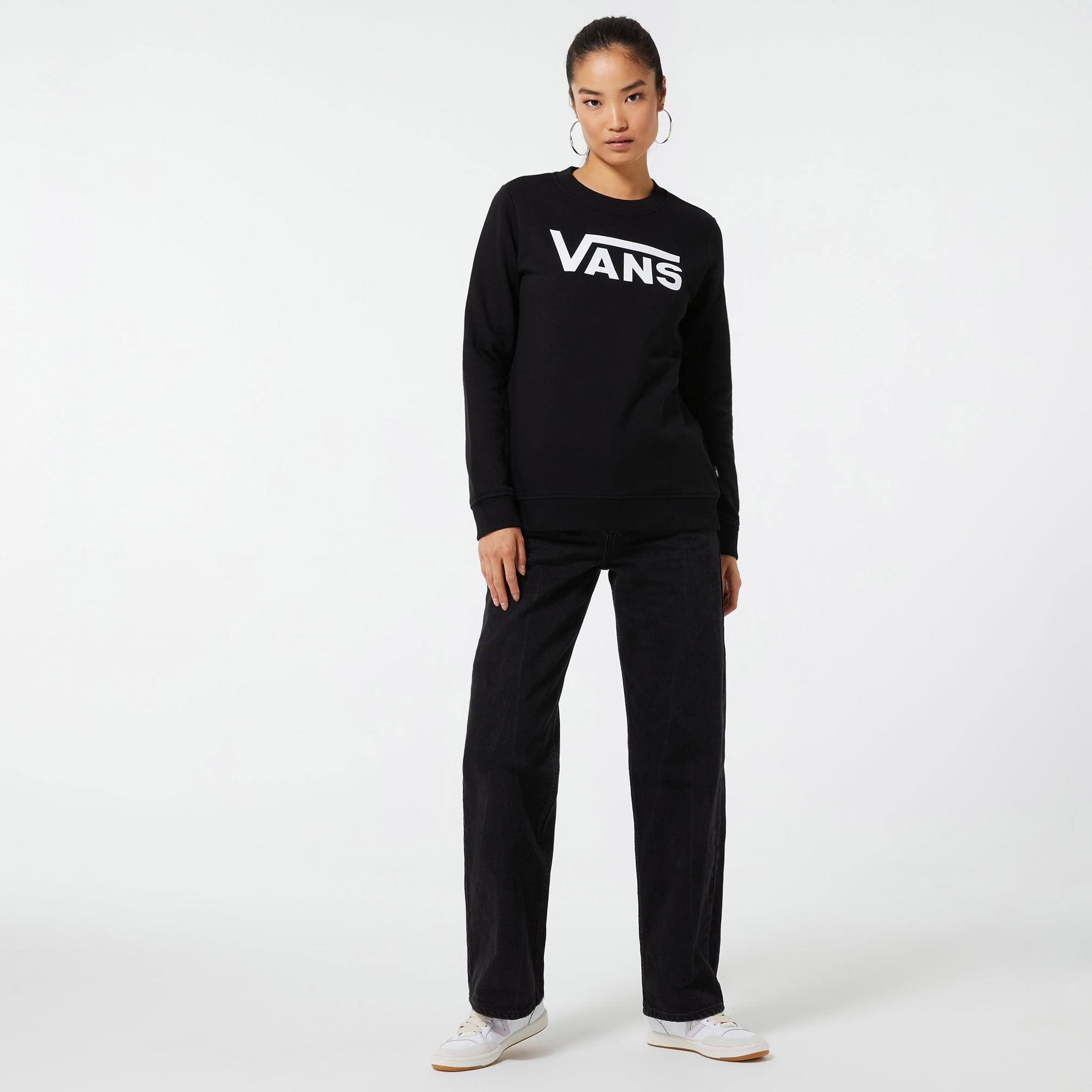  Vans Classic V Crew Kadın Siyah Sweatshirt