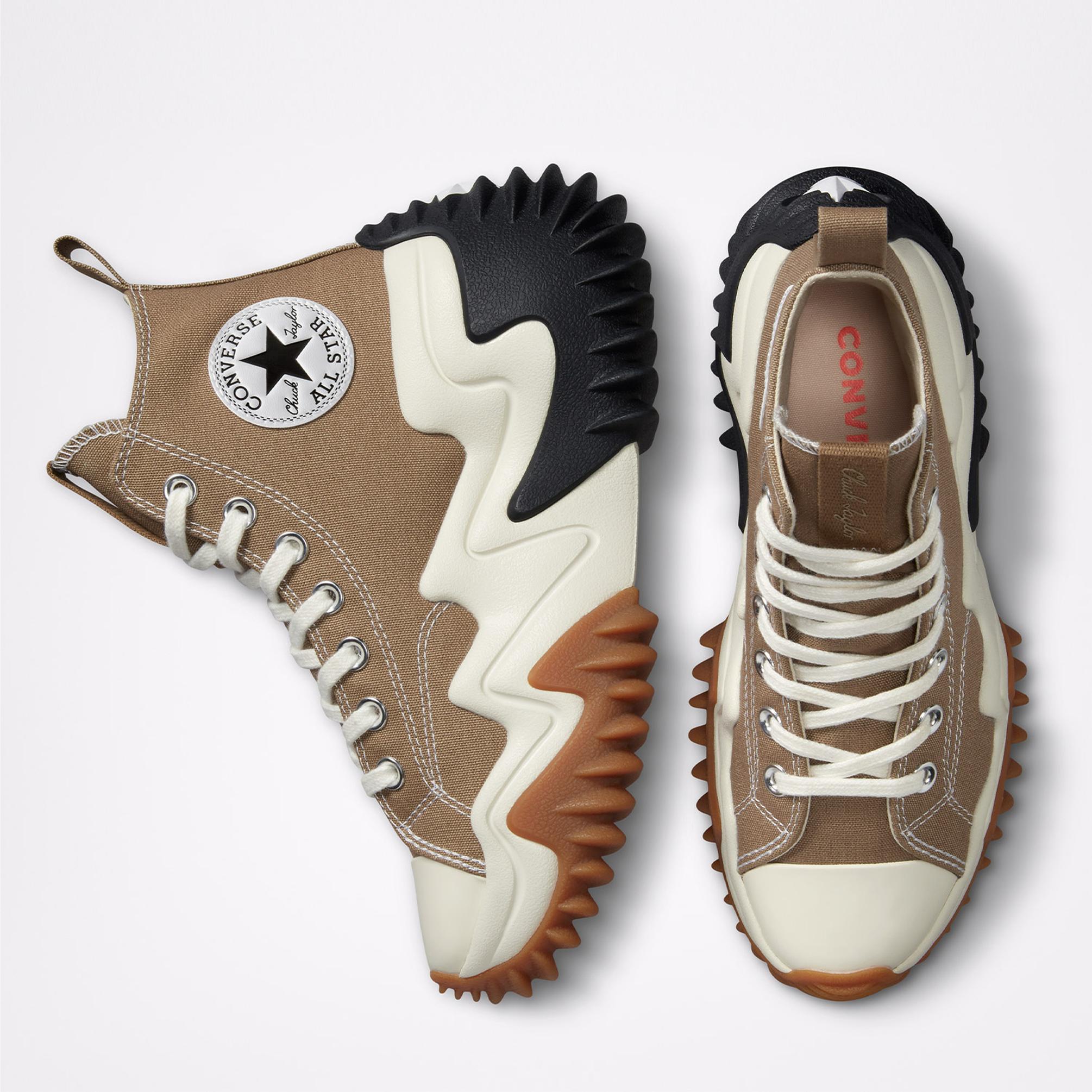  Converse Run Star Motion Canvas Platform Unisex Kahverengi Sneaker