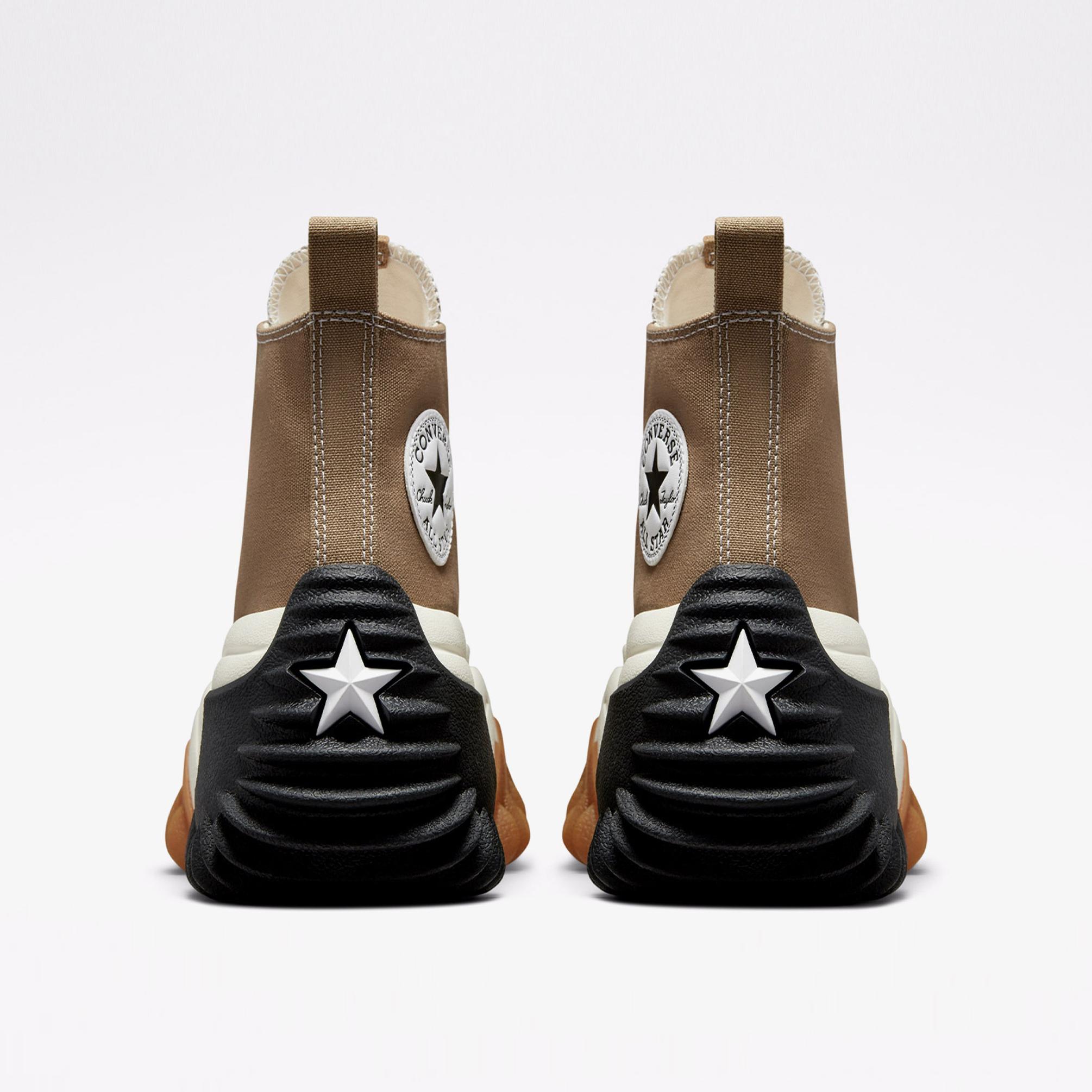  Converse Run Star Motion Canvas Platform Cx Kadın Kahverengi Sneaker
