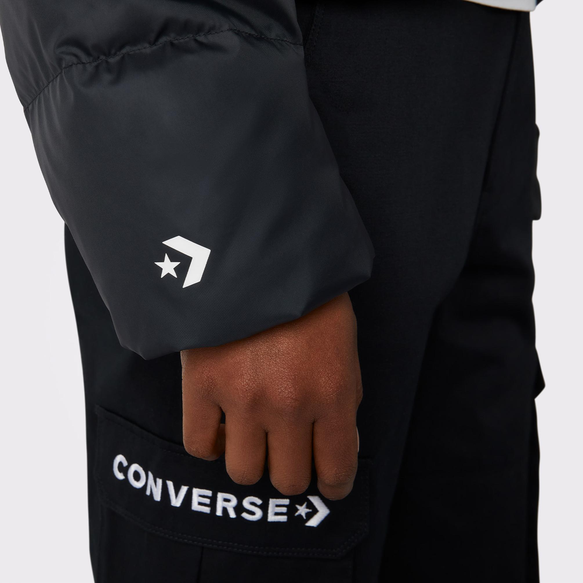  Converse Short Down Kadın Siyah Ceket