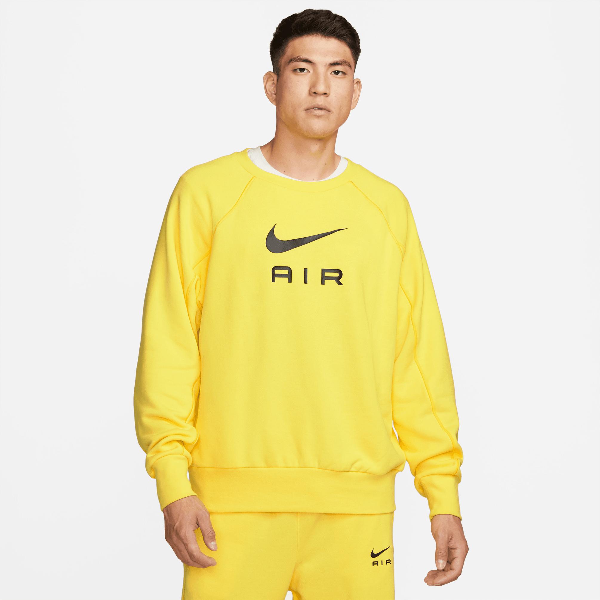  Nike Sportswear Air Erkek Sarı Sweatshirt