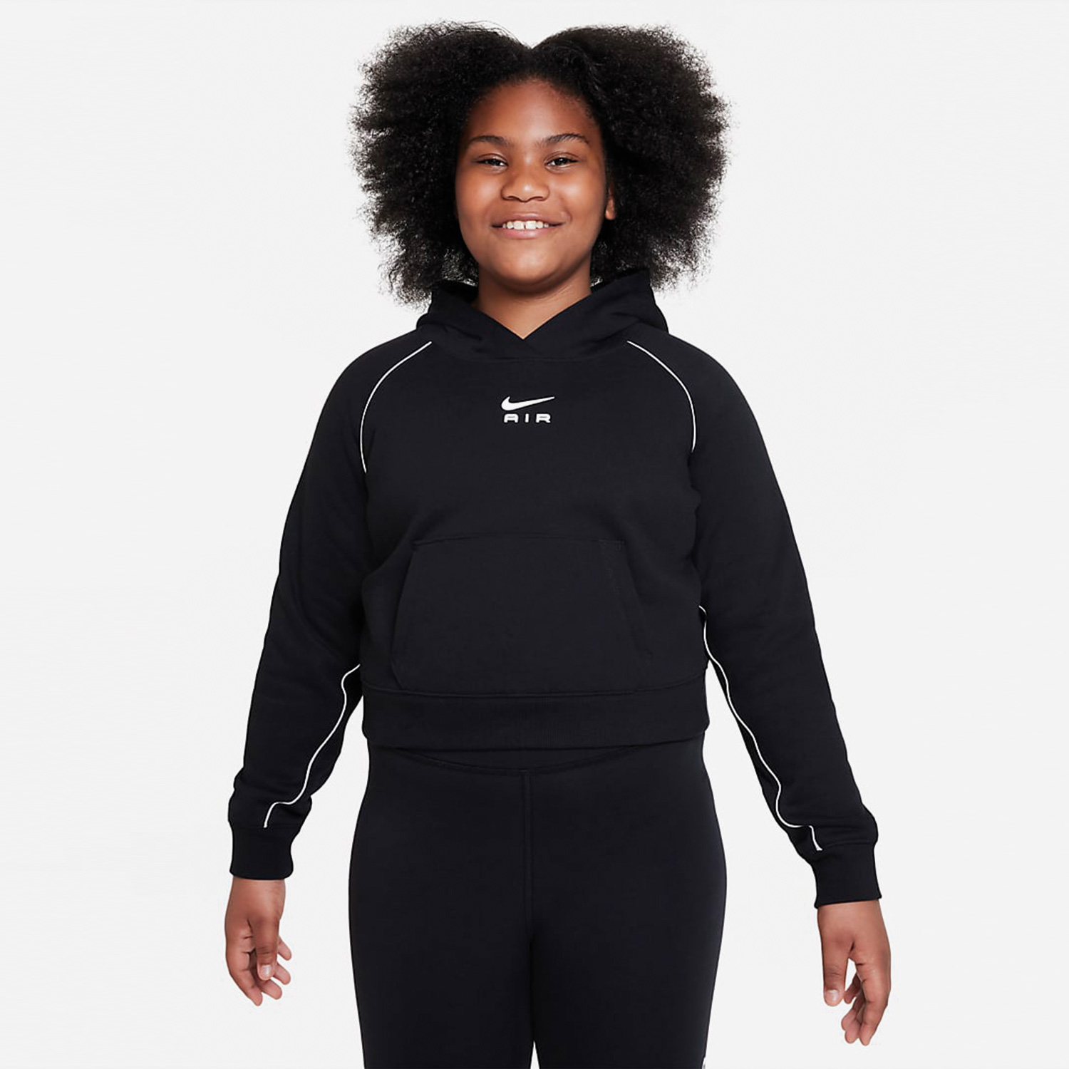 Nike Air Çocuk Kapüşonlu Siyah Sweatshirt