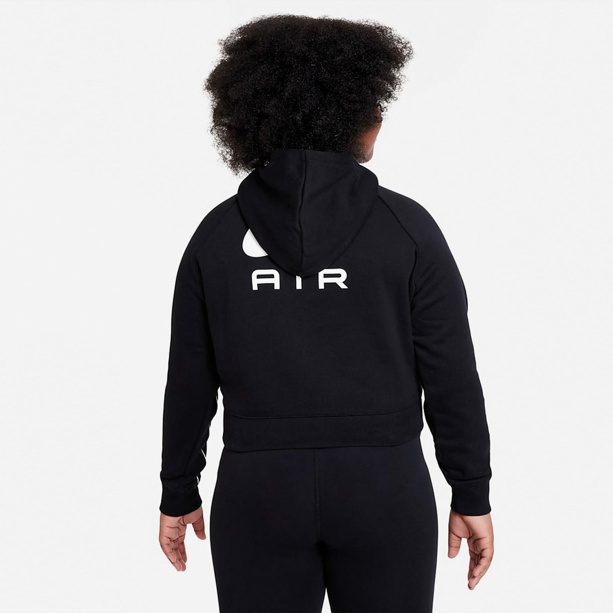  Nike Air Çocuk Kapüşonlu Siyah Sweatshirt