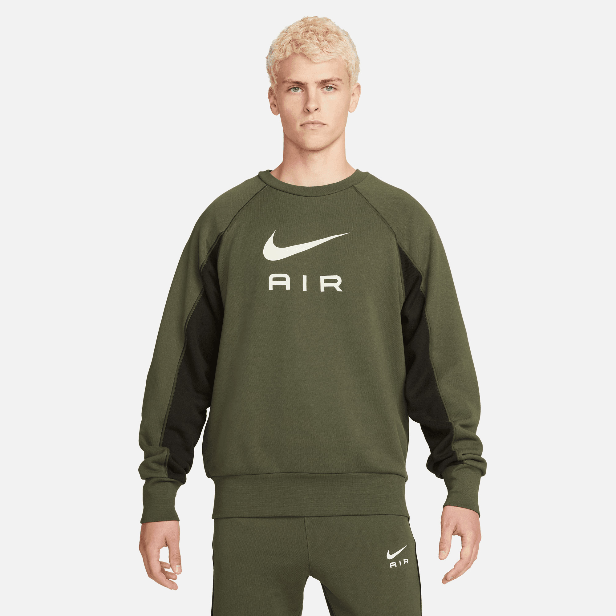 Nike Sportswear Air Erkek Yeşil Sweatshirt