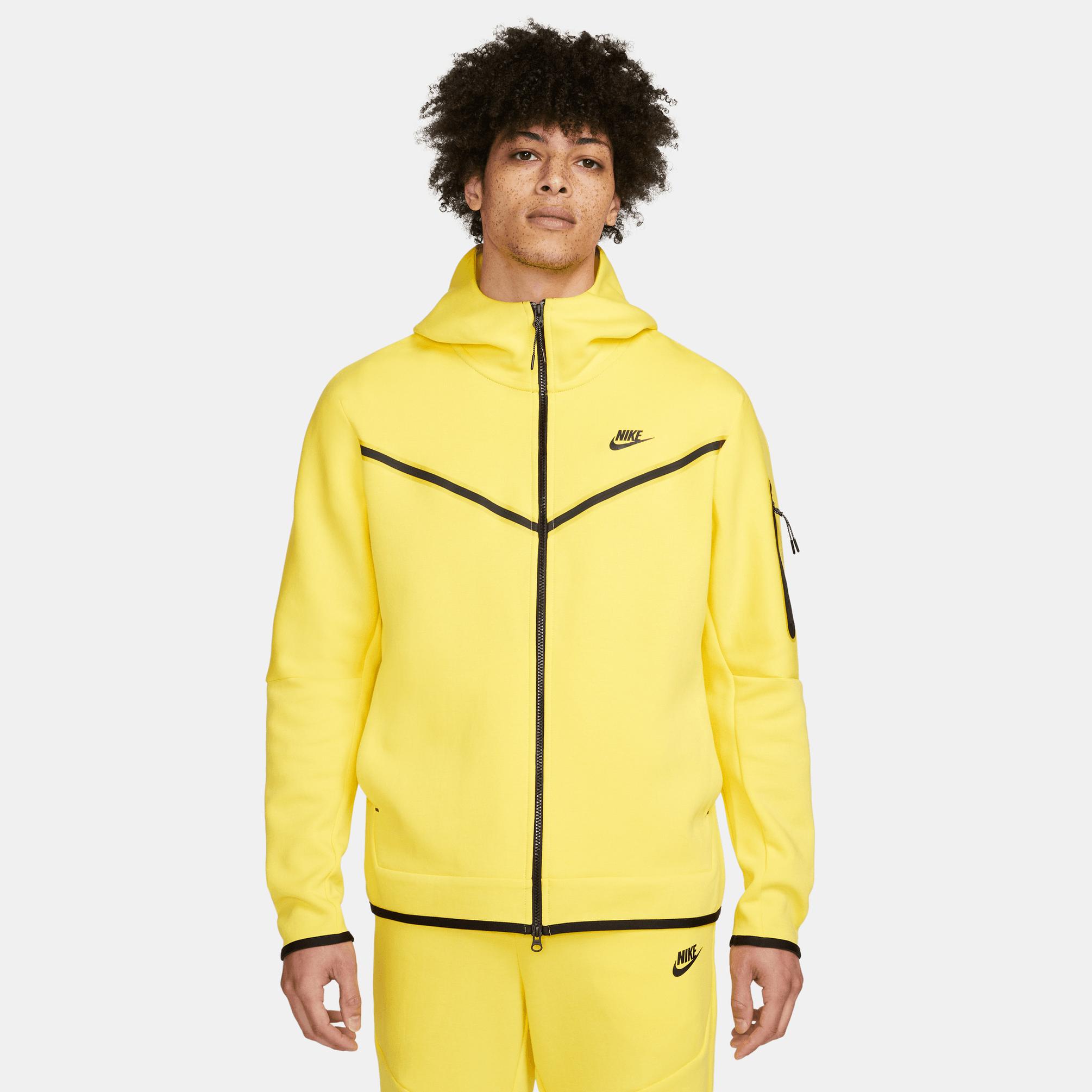  Nike Sportswear Tech Fleece Erkek Sarı Ceket