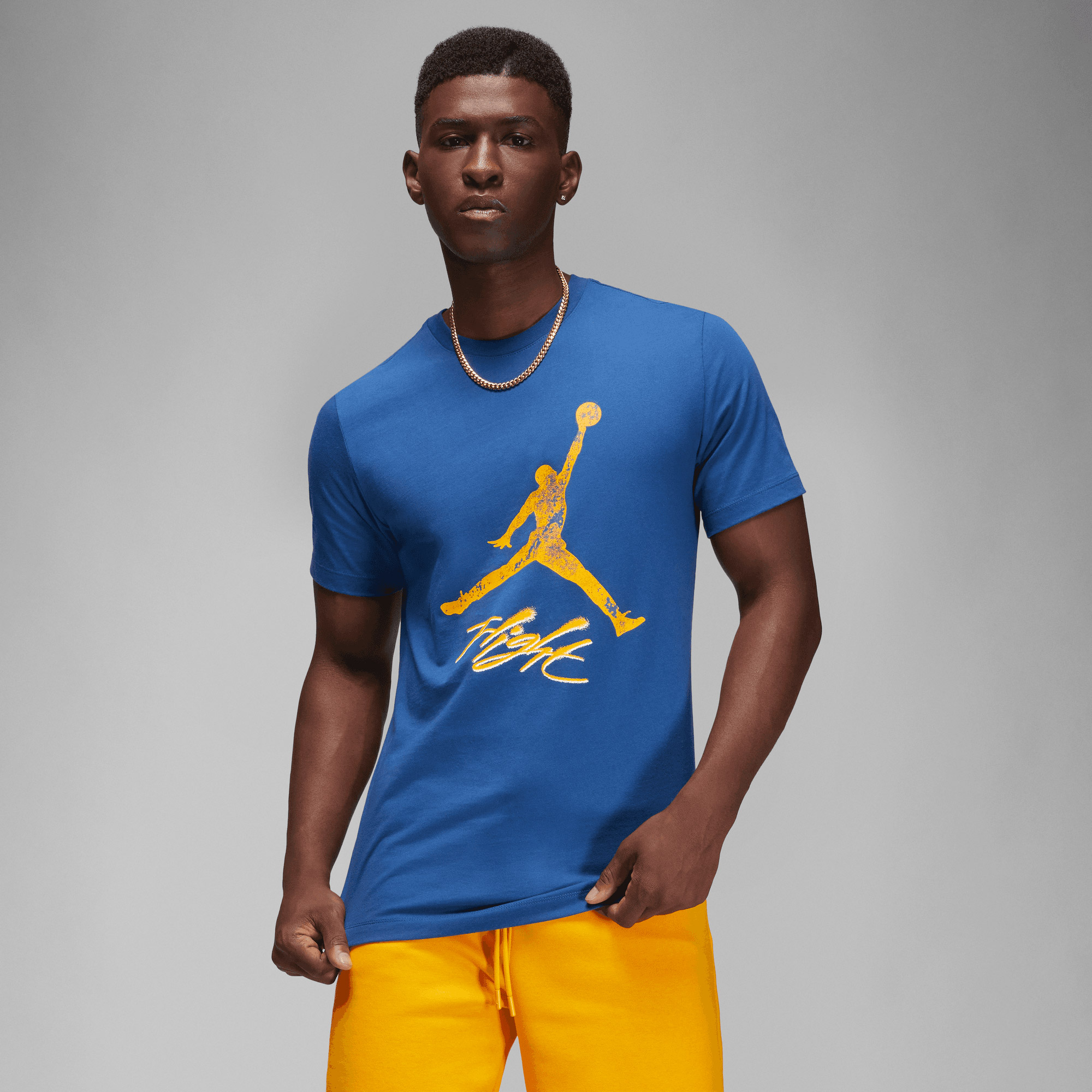 Jordan Essentials Jumpman Erkek Mavi T-Shirt