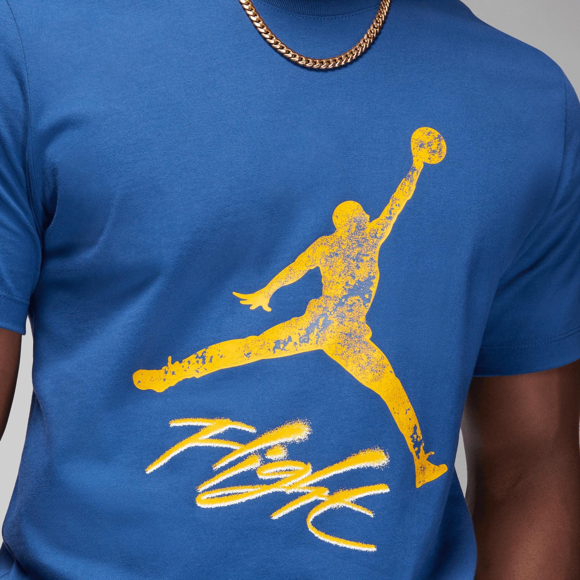  Jordan Essentials Jumpman Erkek Mavi T-Shirt
