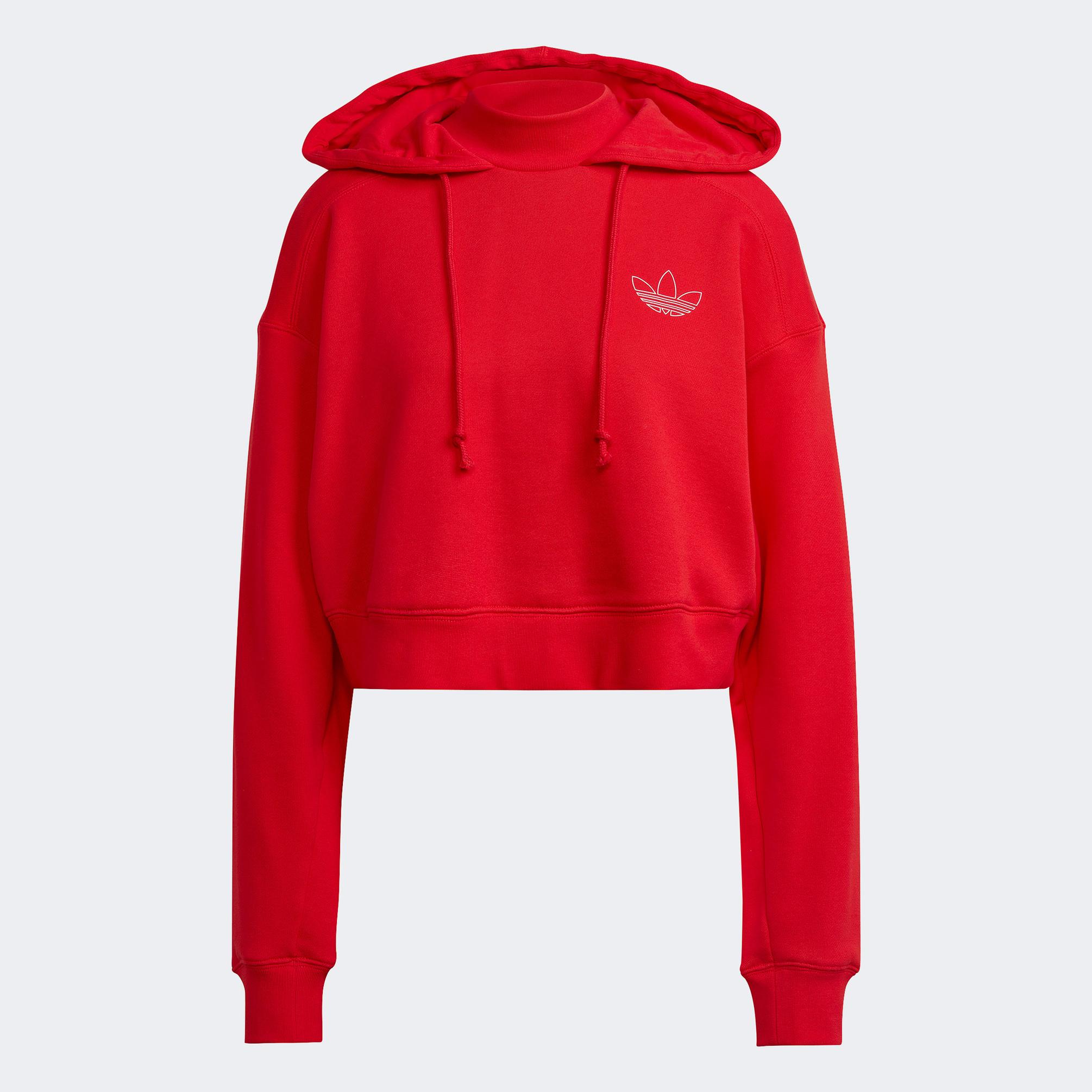  adidas Adicolor Kadın Kırmızı Sweatshirt