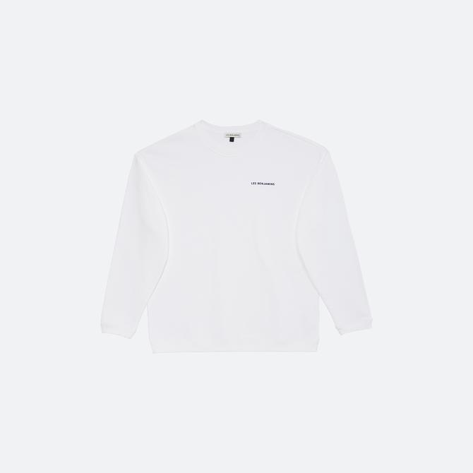  Les Benjamins Essentials Erkek Beyaz Sweatshirt
