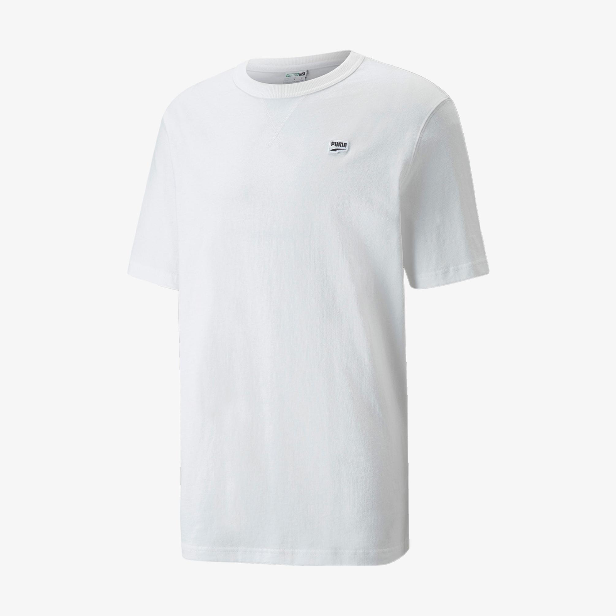  Puma Downtown Erkek Beyaz T-Shirt