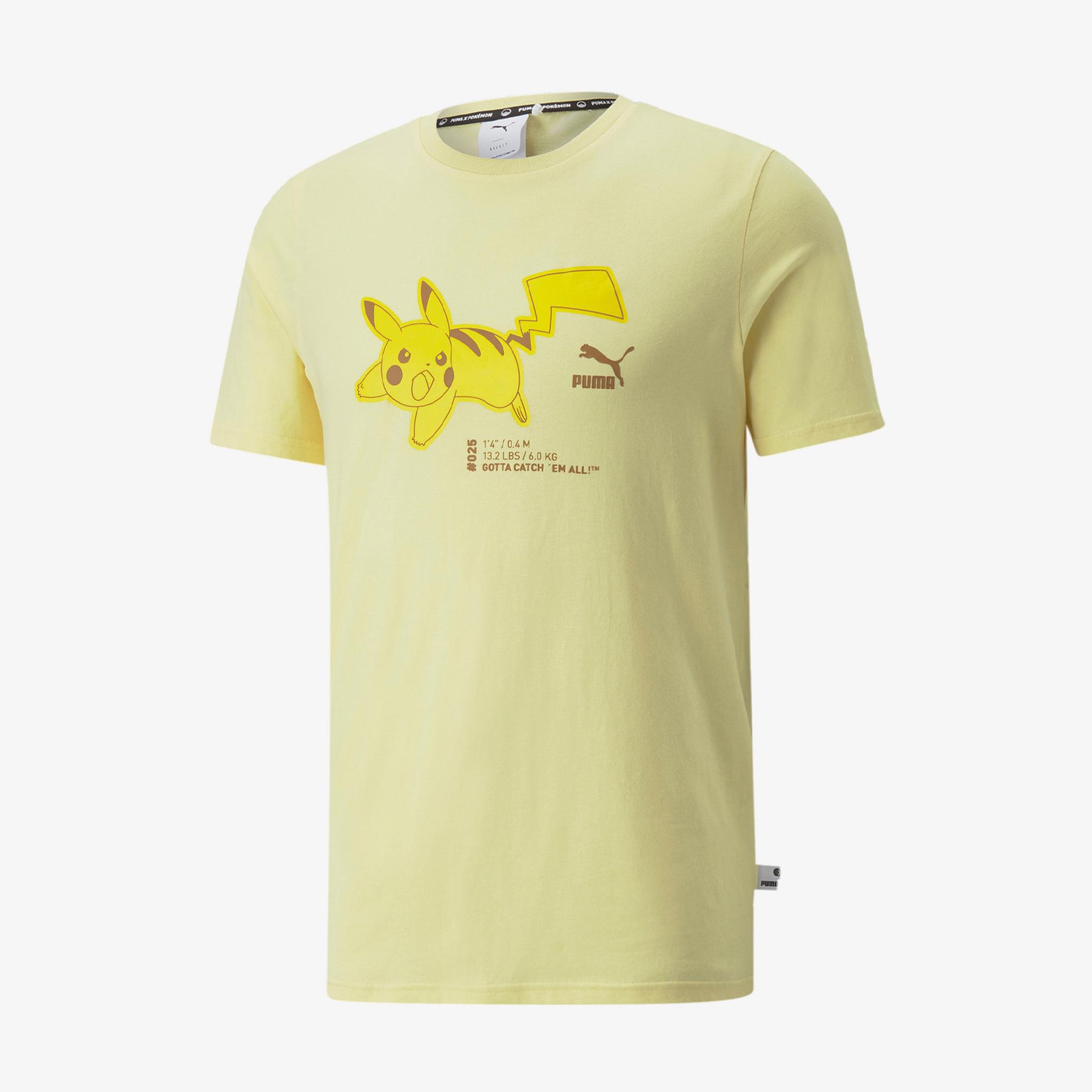  Puma X POKEMON Unisex Sarı T-Shirt