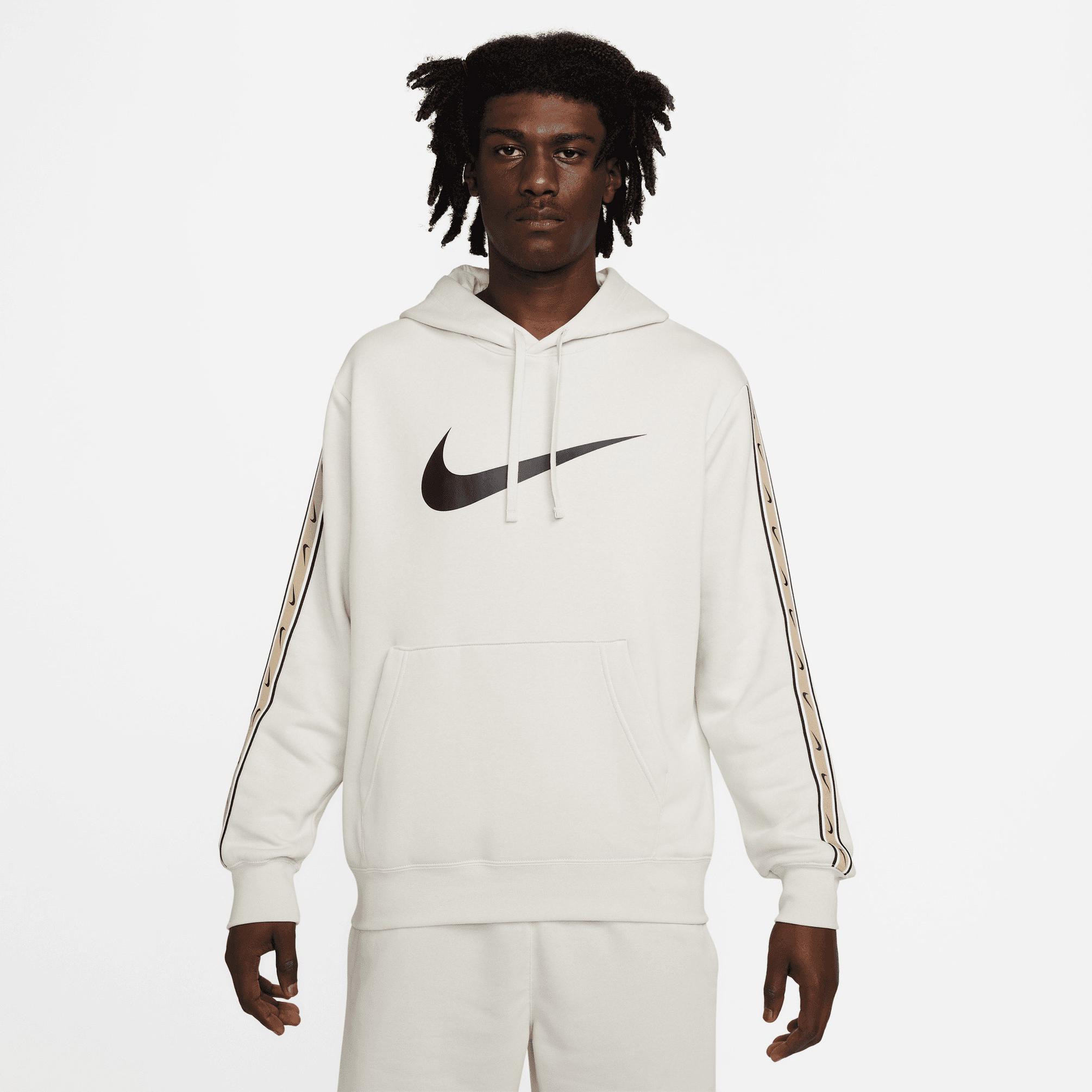  Nike Sportswear Repeat Fleece Erkek Beyaz Hoodie