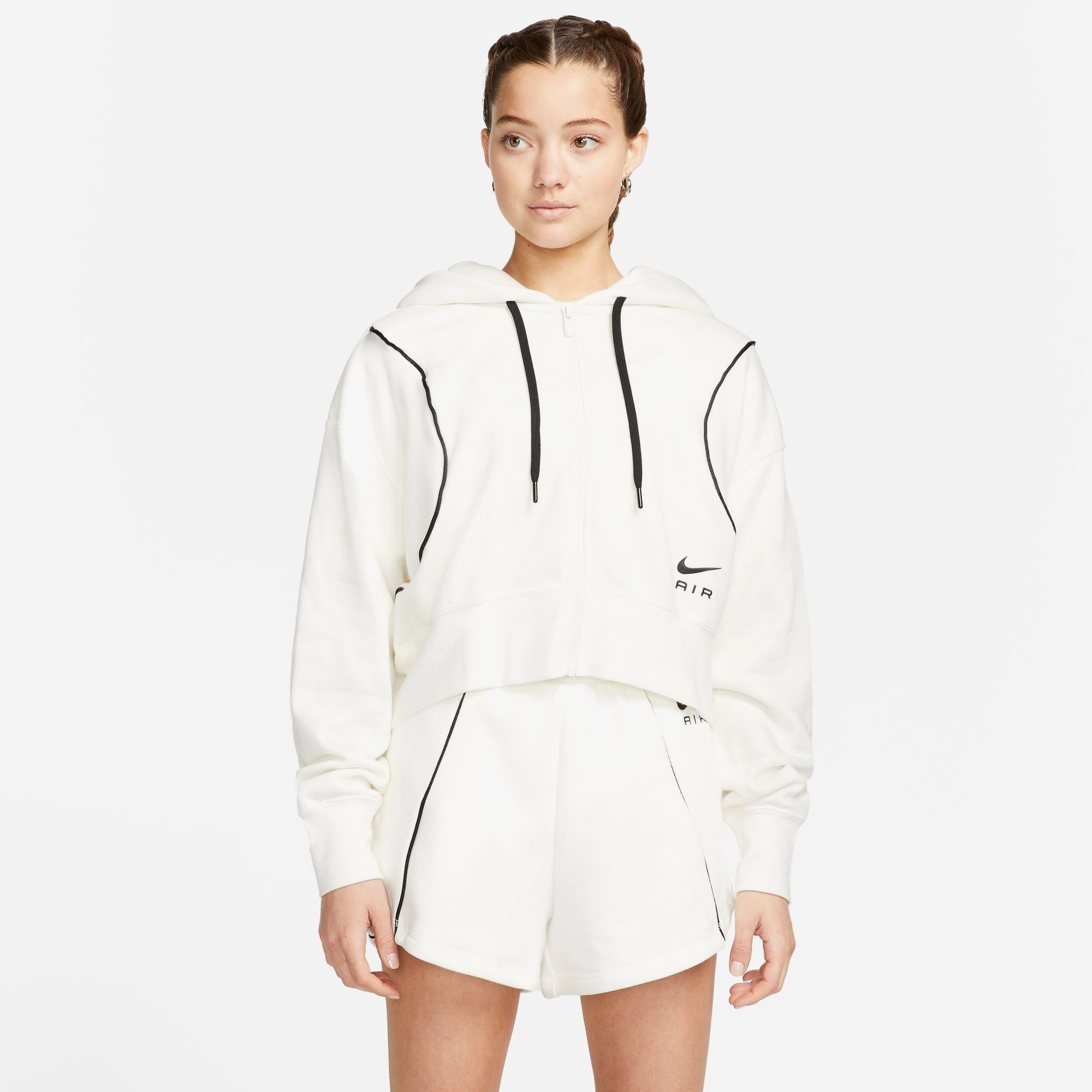 Nike Sportswear Air Fleece Kadın Beyaz Sweatshirt