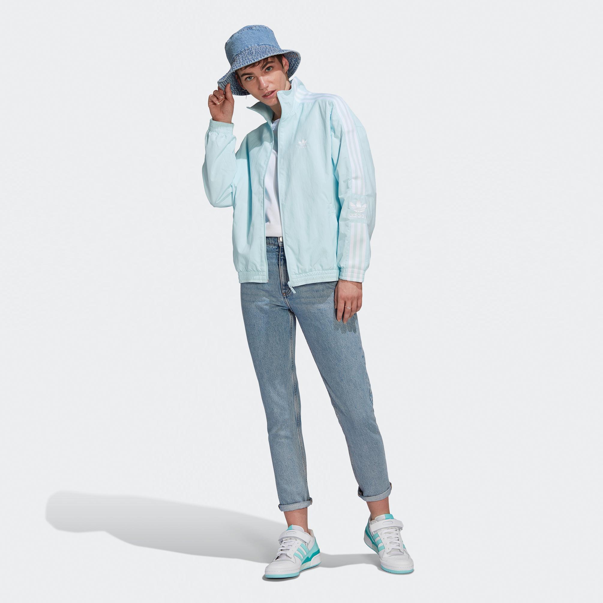  adidas Adicolor Classic Kadın Mavi Eşofman Üstü