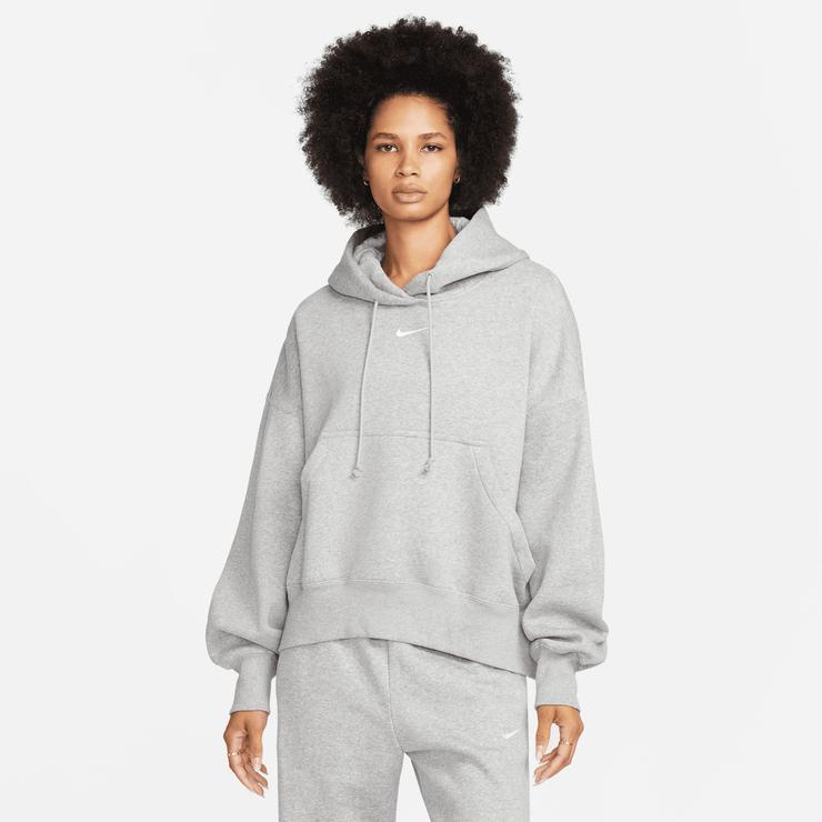 Nike Sportswear Phoenix Fleece Oversize Kadın Gri Hoodie