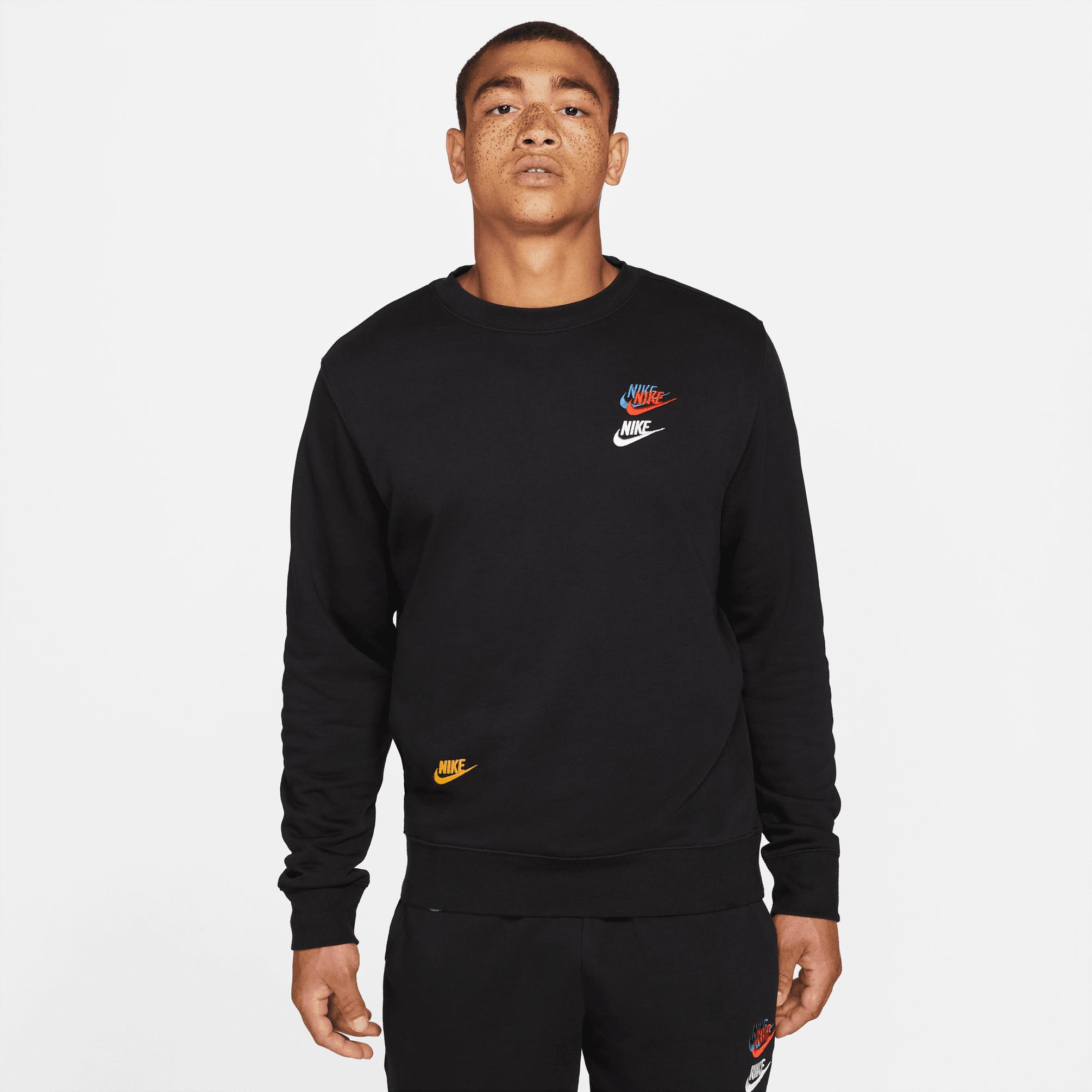  Nike Sportswear Essentials+ Erkek Siyah Sweatshirt