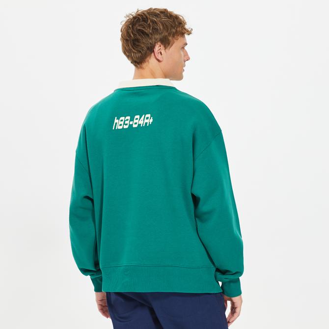 Holeacademıe Basic Erkek Yeşil Sweatshirt