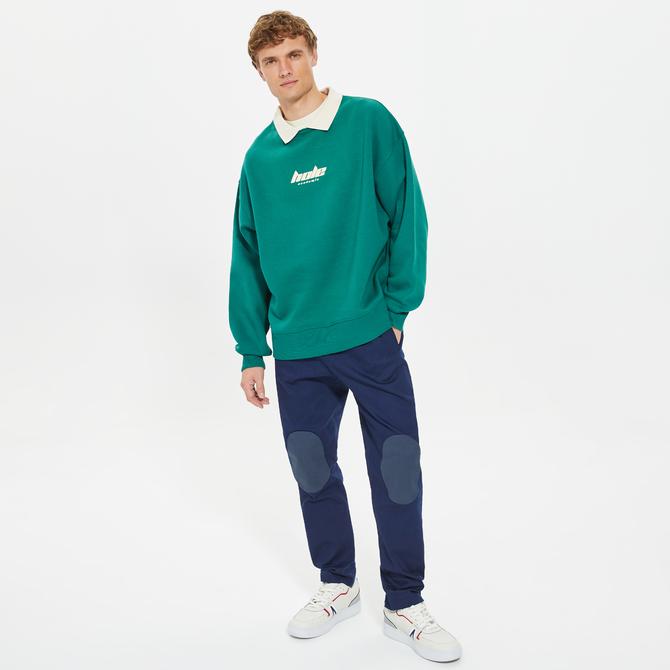  Holeacademıe Basic Erkek Yeşil Sweatshirt