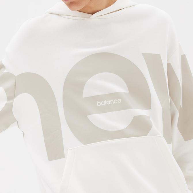  New Balance Out of Bounds Unisex Beyaz Hoodie