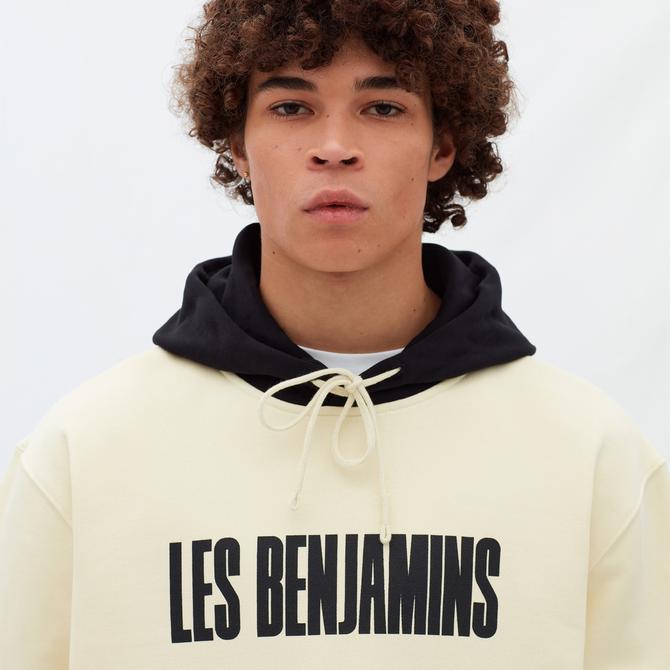  Les Benjamins Essentials Erkek Beyaz Hoodie