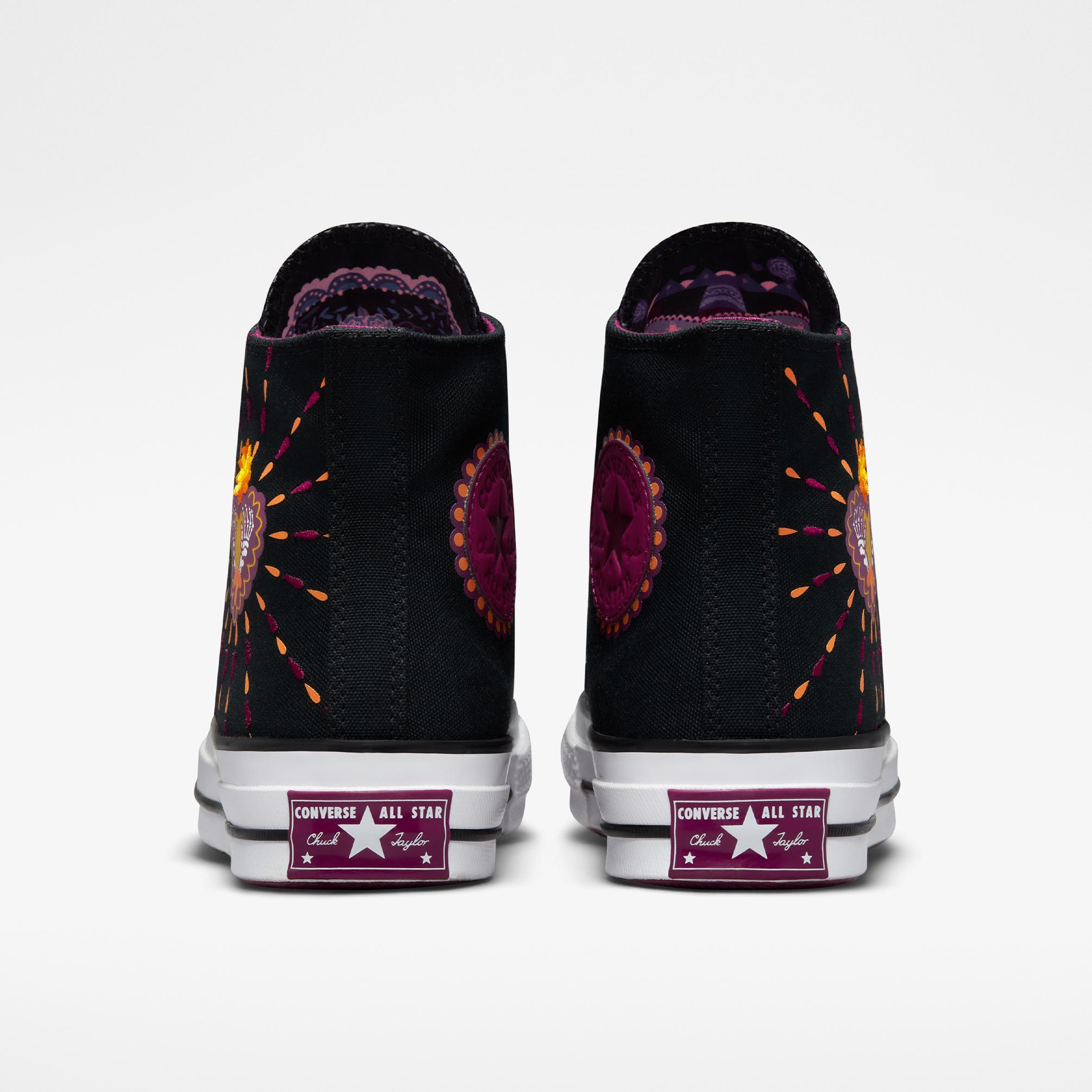  Converse x Day of the Dead Chuck 70  Unisex Siyah Sneaker