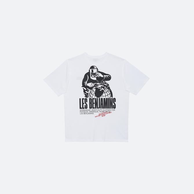  Les Benjamins Exclusives Erkek Beyaz T-Shirt