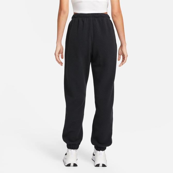  Nike Sportswear Plush Oversize Fit Kadın Siyah Eşofman Altı