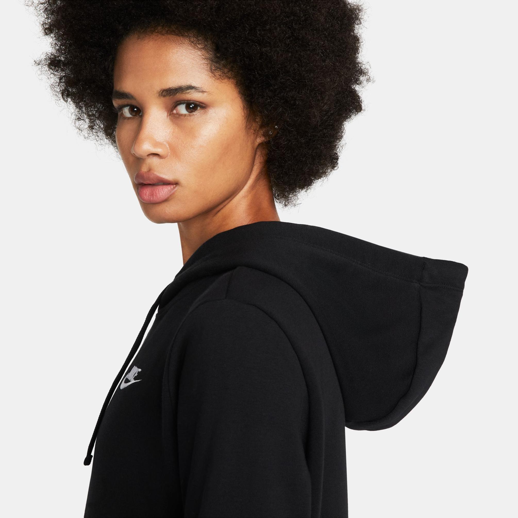  Nike Nsw Club Kadın Siyah Sweatshirt