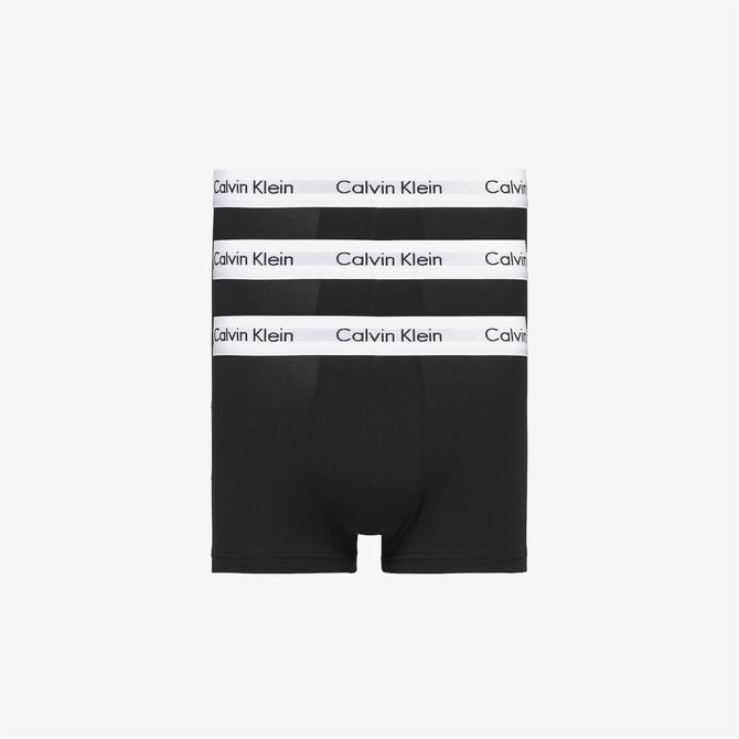  Calvin Klein 3'lü Low Rise Trunks Taille Basse Pack Erkek Siyah Boxer