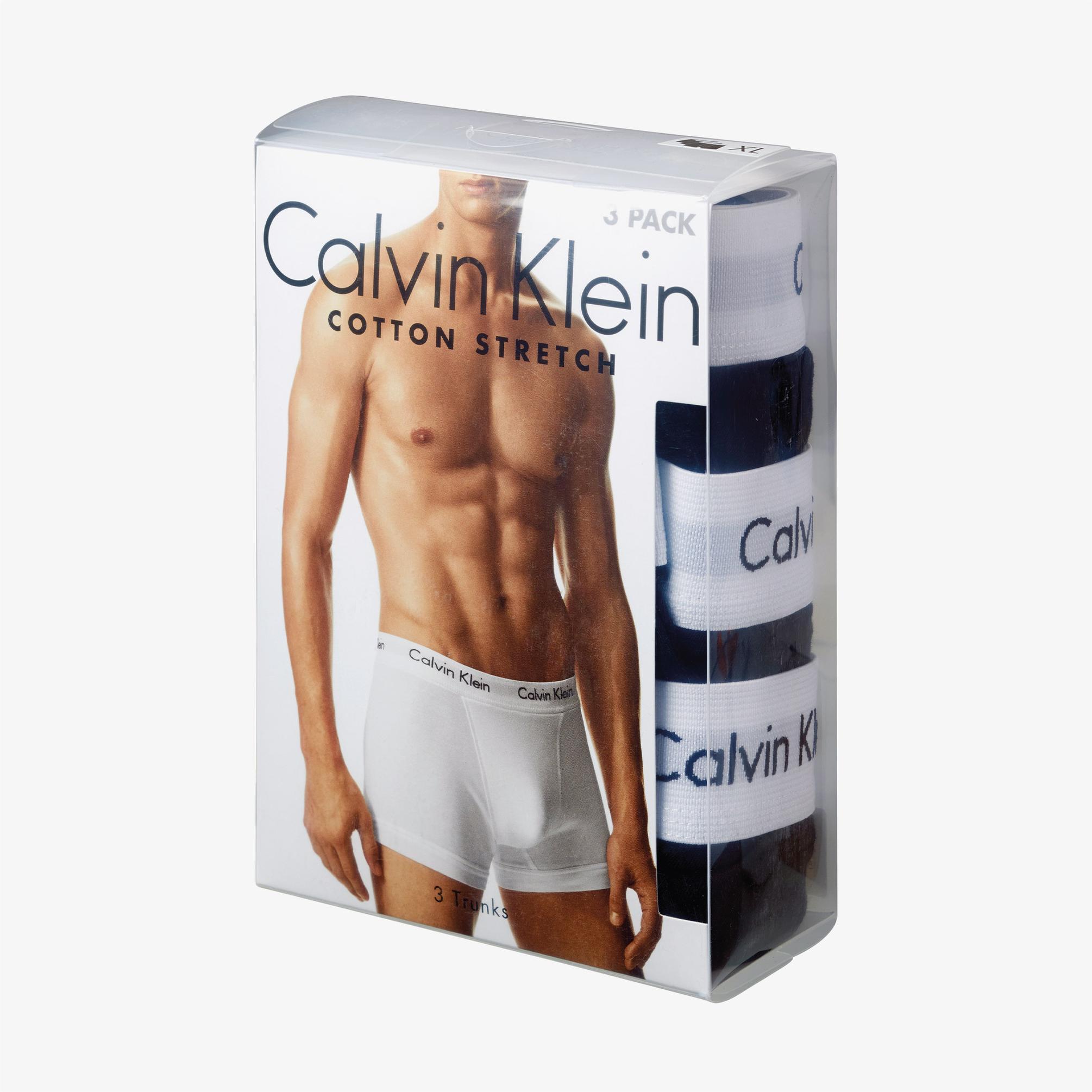  Calvin Klein 3'lü Pack Erkek Lacivert Boxer