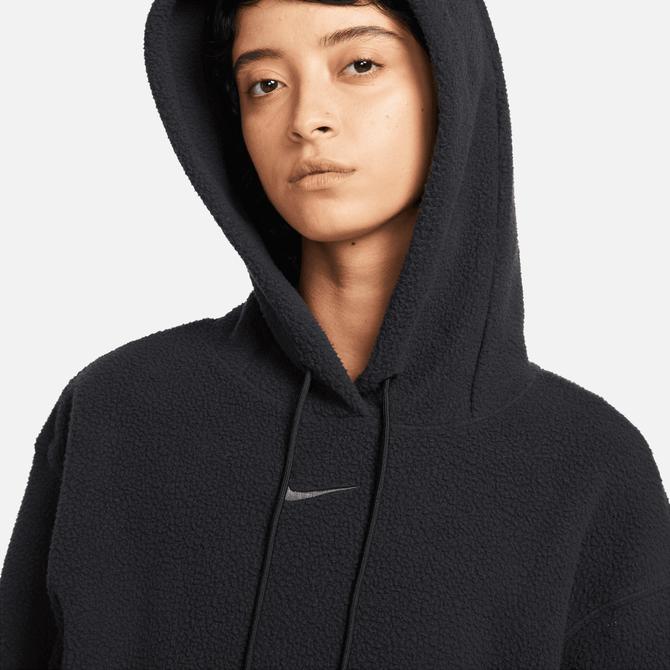  Nike Sportswear Plush Pullover Kadın Siyah Hoodie