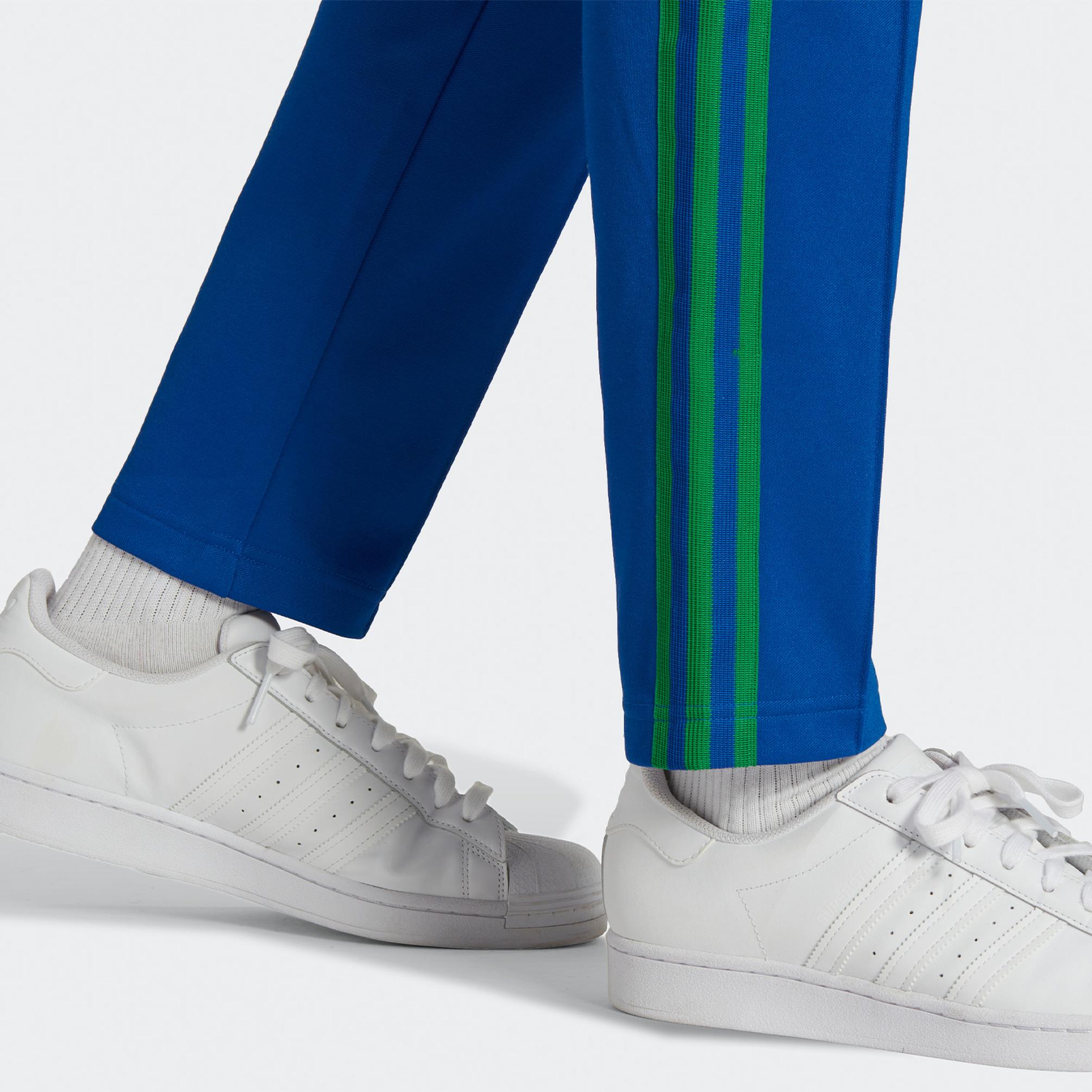  adidas Striped Erkek Mavi Eşofman Altı