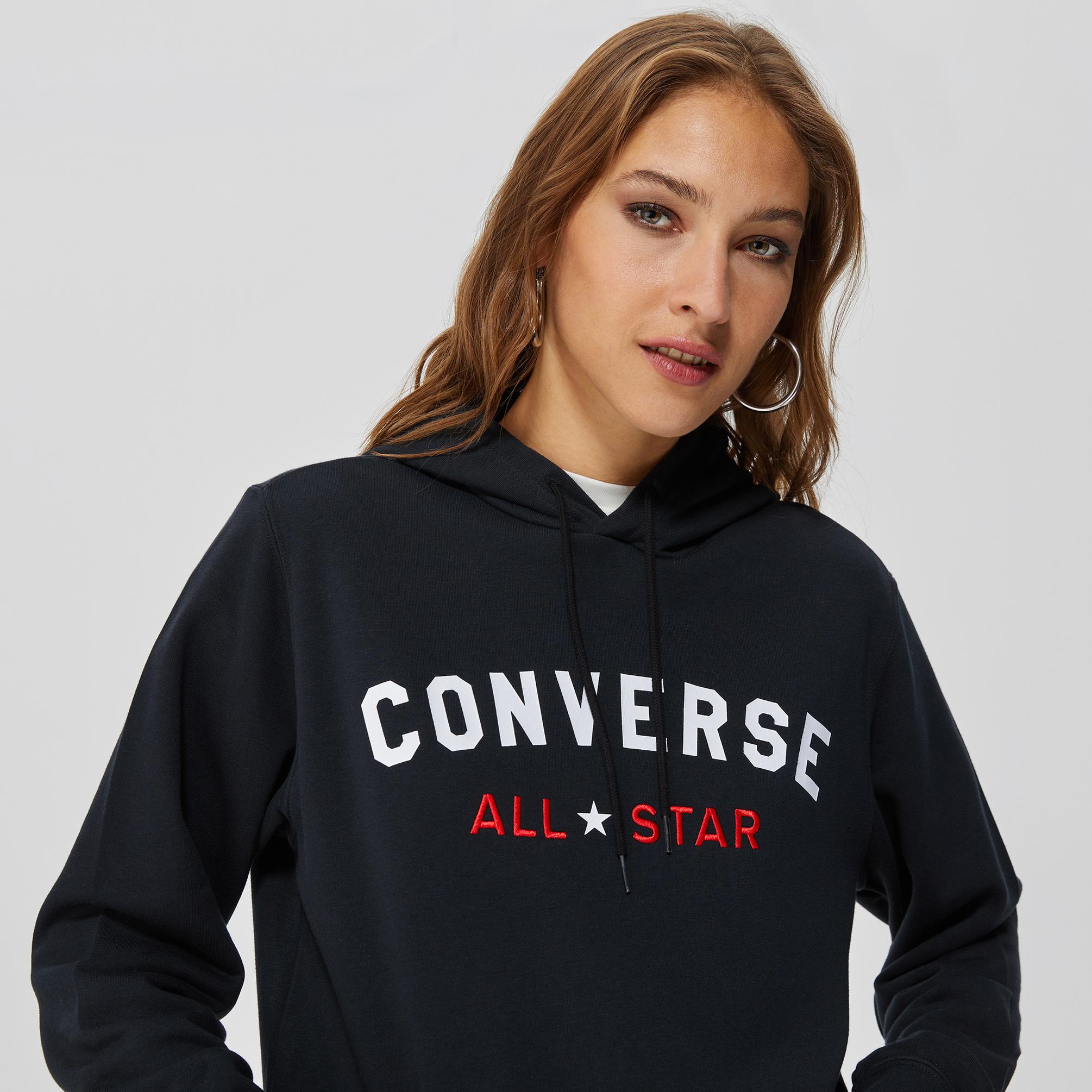  Converse Go-To All Star Unisex Siyah Sweatshirt