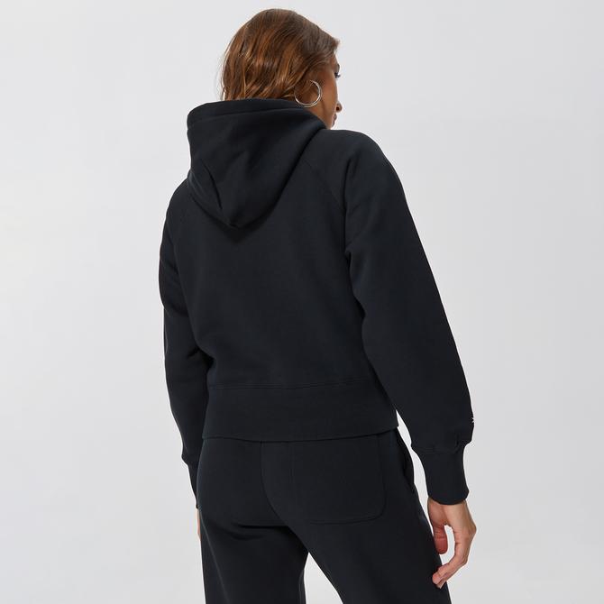  Converse Wordmark Fleece Pullover Kadın Siyah Sweatshirt