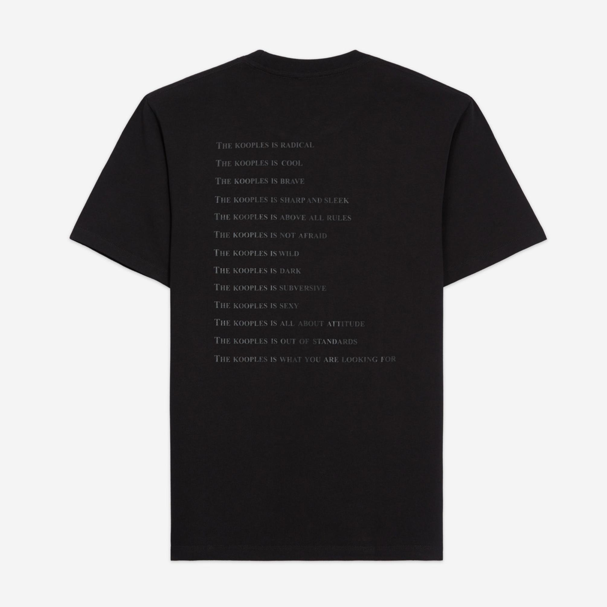  The Kooples What Is Erkek Siyah T-Shirt